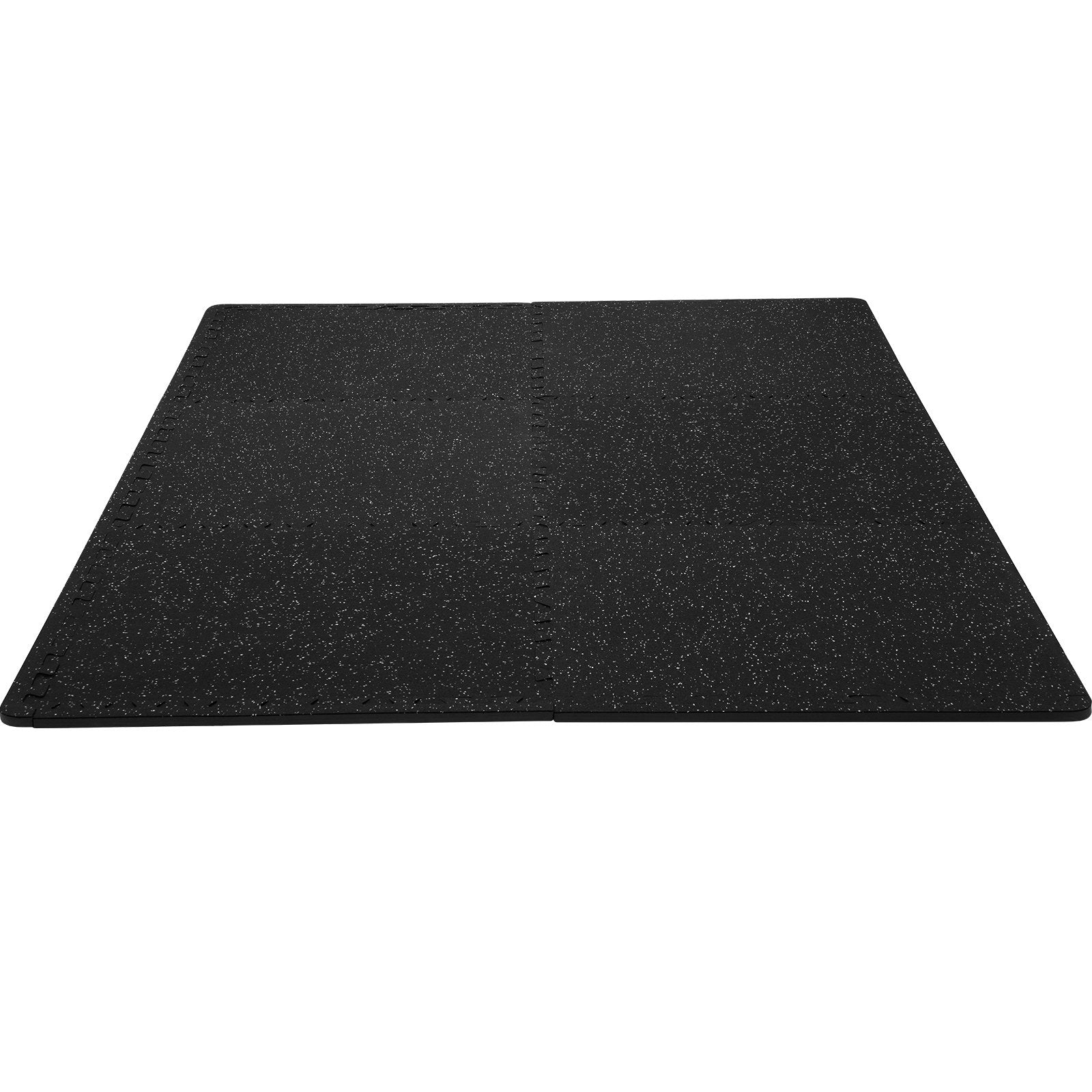 VEVOR 6 PCS 1/2 inch Thick Gym Floor Mats, 24" x 24" EVA Foam & Rubber Top Interlocking Workout Floor Mats with 24 sq.ft Coverage, Waterproof Exercise Puzzle Flooring for Gym, Home, Garage, Basement 9