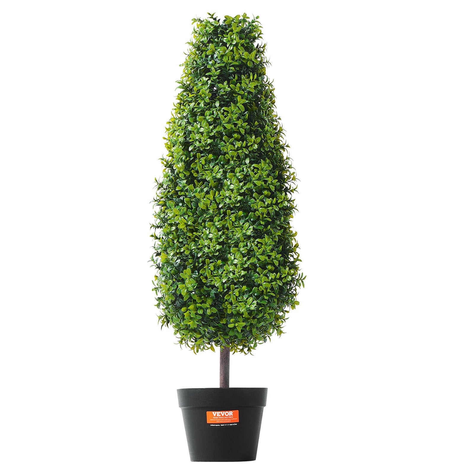 VEVOR 2 Pack 91.4cm Artificial Boxwood Topiary Tree Faux Plant UV Decor In/Outdoor 10