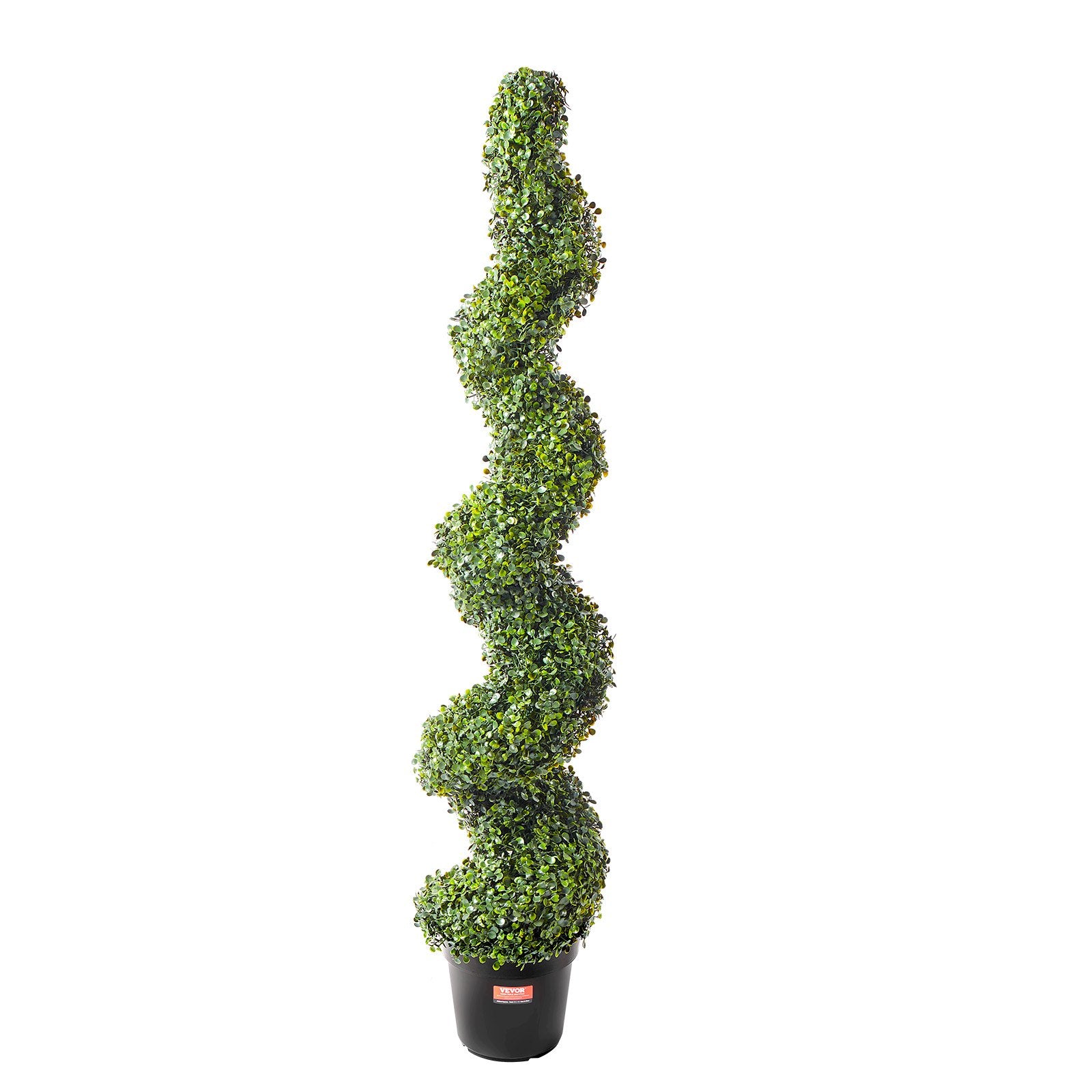 VEVOR 2 Pack 152.4cm Artificial Boxwood Topiary Tree Faux Plant UV Decor In/Outdoor 11