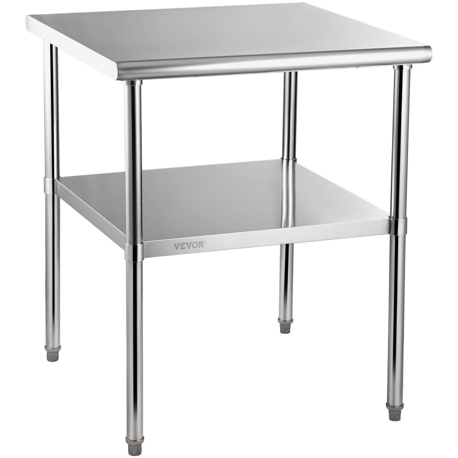 VEVOR Stainless Steel Work Prep Table Commercial Food Prep Table 30x30x36in 9