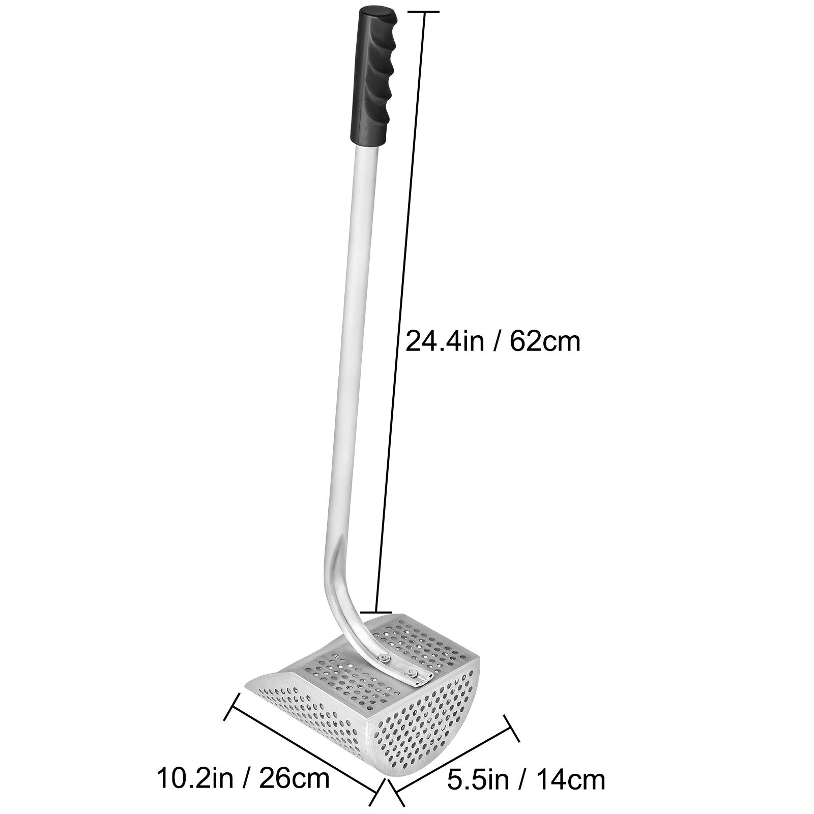 VEVOR Metal Detector Sand Scoop Metal Detecting Hunting Scoop w/ Steel Handle 8
