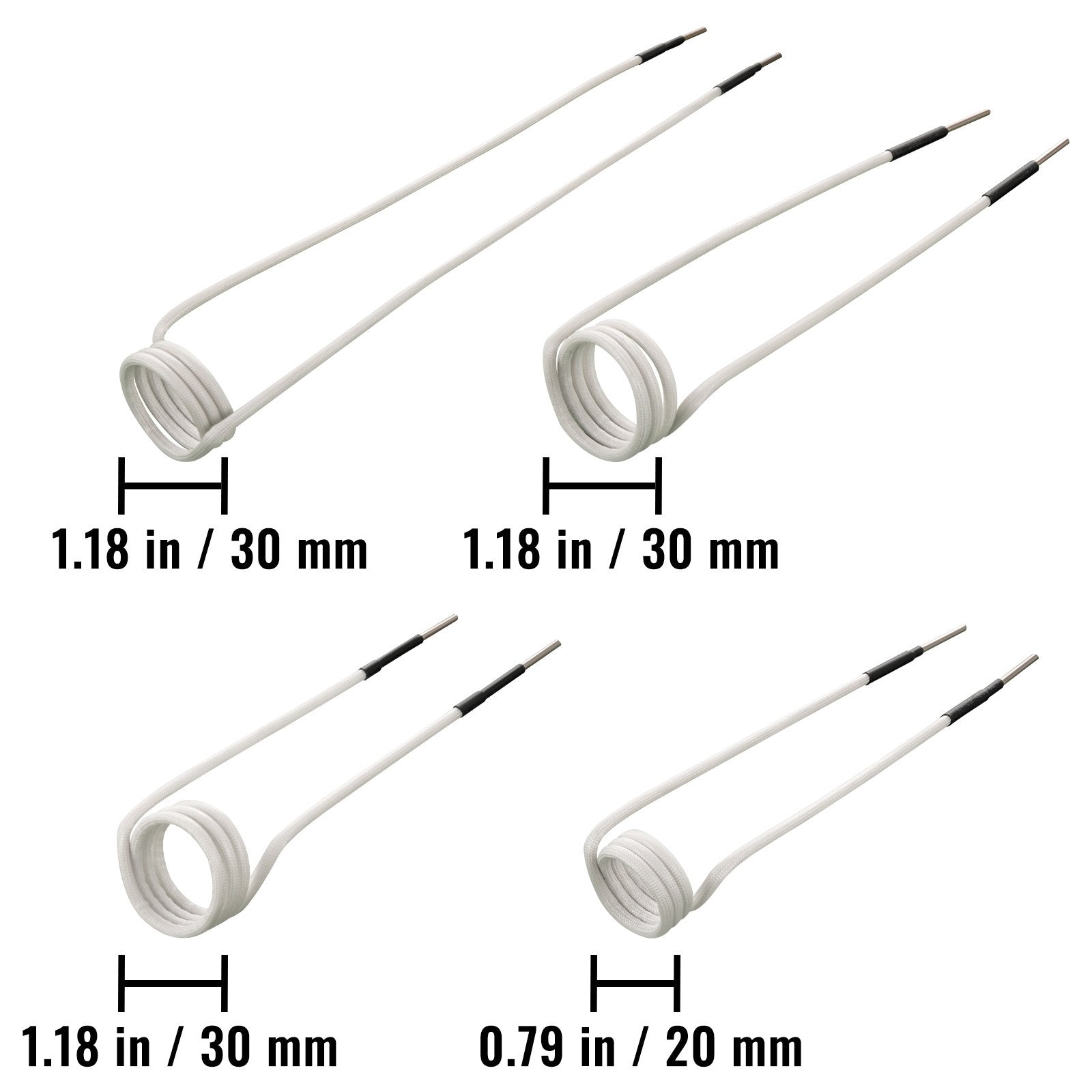 VEVOR Induction Heater Coil Kit Induction Coils 8PCS For Removing Rusty Bolts 7