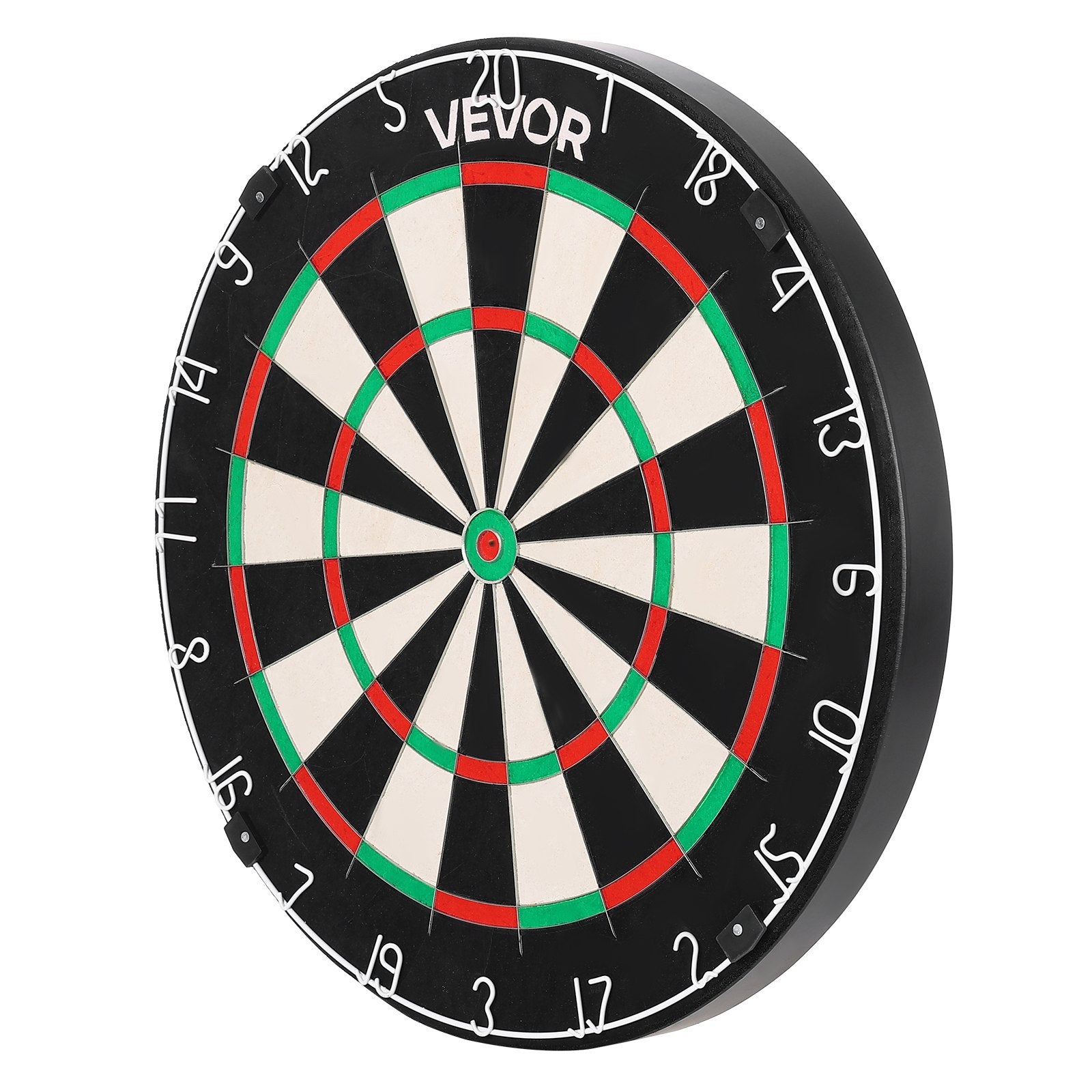 VEVOR Dart Board, High-Grade Self-Healing Sisal Fiber Dartboard with Staple-Free Bullseye, Blade Wire & Rotating Number Ring, 450mm Professional Dartboard for Home Party Game Room (Darts Not Included) 10