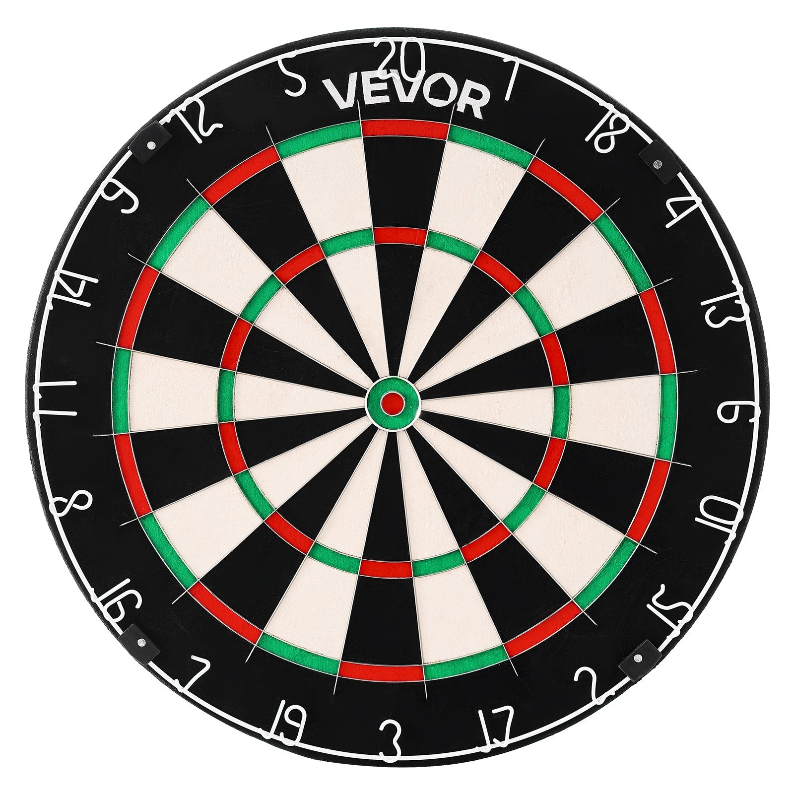 VEVOR Dart Board, High-Grade Self-Healing Sisal Fiber Dartboard with Staple-Free Bullseye, Blade Wire & Rotating Number Ring, 450mm Professional Dartboard for Home Party Game Room (Darts Not Included) 11