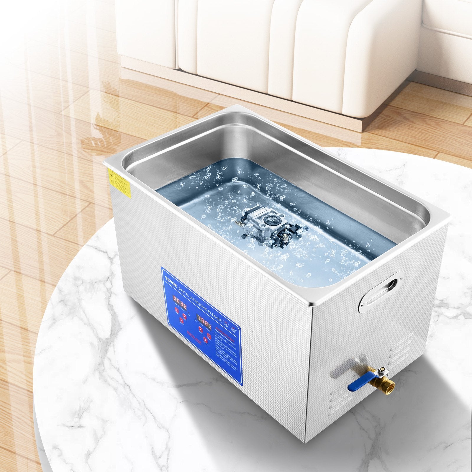 Vevor 30L Digital Ultrasonic Cleaners Cleaning Equipment Bath Tank w/Timer Heated 8