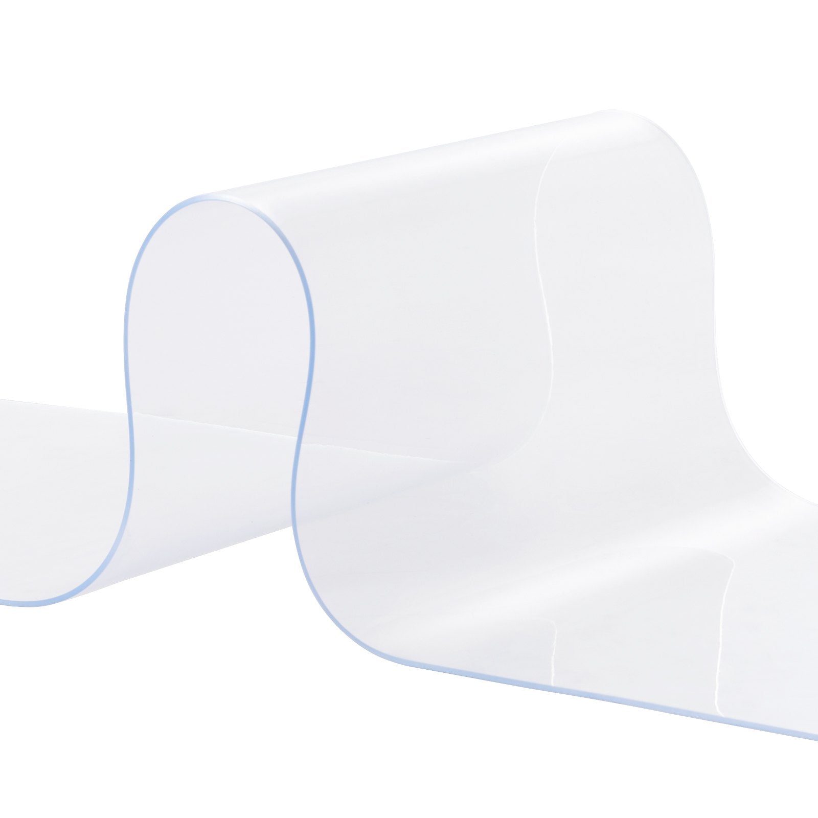 VEVOR Strip Curtain, 2500 cm L x 30.5 cm W x 3 mm Thickness, Clear PVC Smooth Curtain Strip Door Bulk Roll, Plastic Door Strips for Doorways of Supermarket, Garage, Warehouse, Barn, Pet Animal House 10