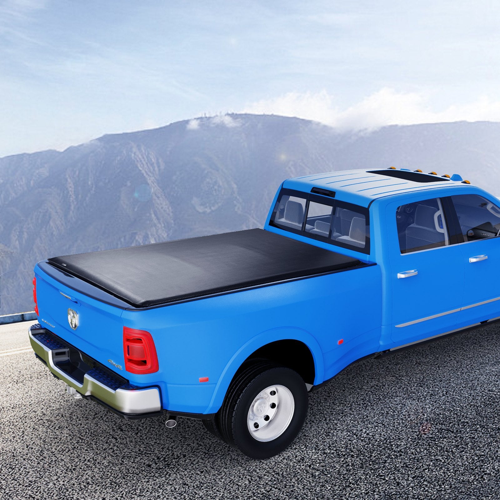 VEVOR Truck Bed Cover, Roll Up Truck Bed Tonneau Cover, Compatible with 2002-2018 Dodge Ram 1500, 2003-2024 2500 3500, 2019-2024 Classic, for 6.4 x 5.5 ft Bed, Soft PVC material, Roll Up Tonneau Cover 8