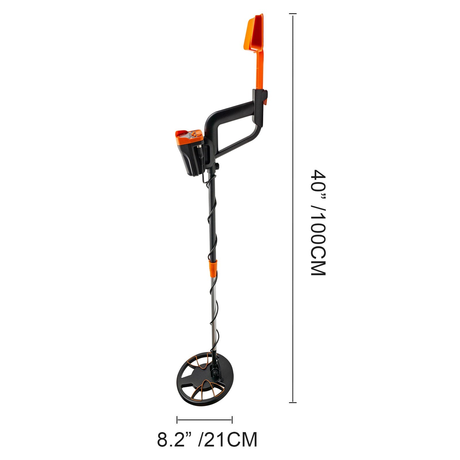 VEVOR Metal Detector Waterproof Disc Metal detectors Underwater Underground high Accuracy LCD Display Metal Detector for Adults and Children Headphone Automatic Detector (Yellow 3010) 8