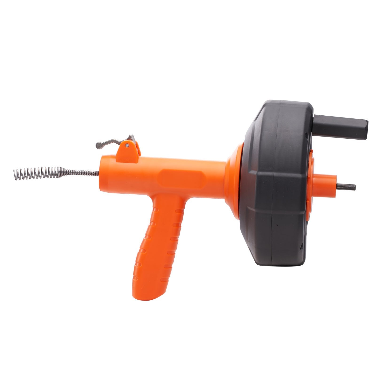 VEVOR Drain Auger 25ft 1/4in Drum Plumbing Drain Snake Clog Remover Autofeed 9