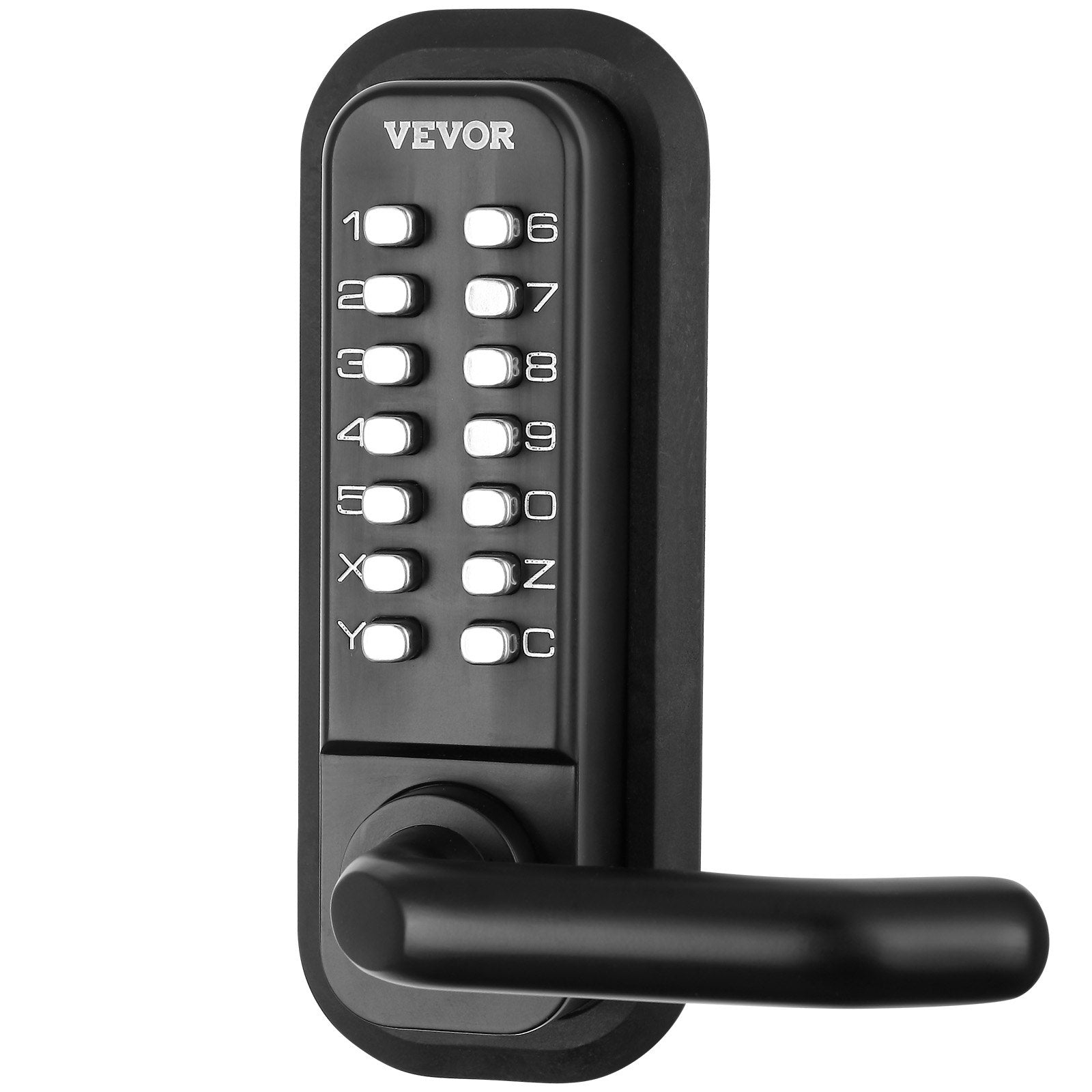 VEVOR Mechanical Keyless Entry Door Lock 14 Digit Keypad and Handle Embedded