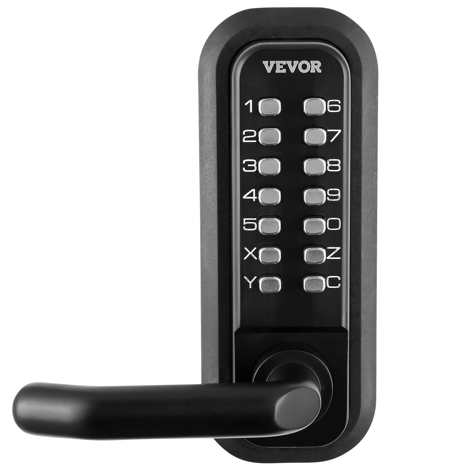 VEVOR Mechanical Keyless Entry Door Lock 14 Digit Keypad and Handle Embedded 10