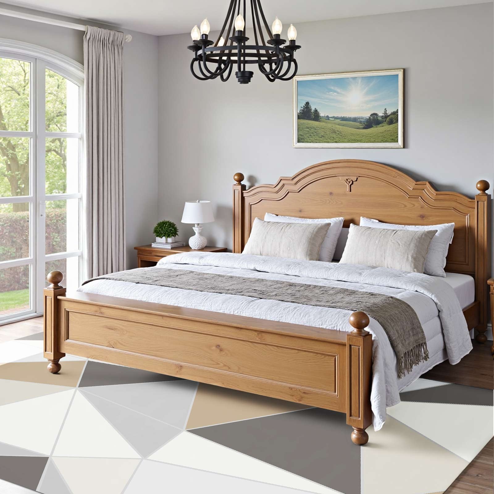 VEVOR Area Rug, 1524x2133.6mm Large Washable Rug, Non-Slip Tear-Resistant Soft Carpet, Pet & Child Friendly Modern Area Rugs, Indoor Mat for Bedroom, Living Room, Kids Room, Entryway, Charcoal Gray 8