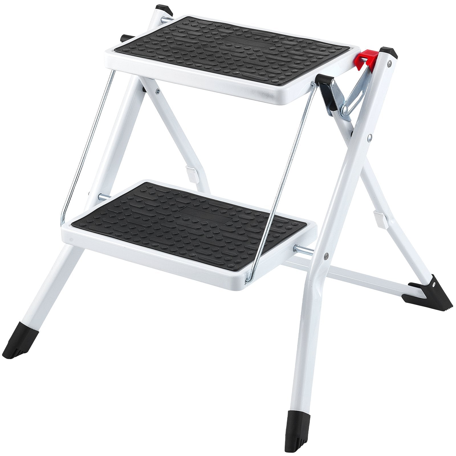 VEVOR Step Ladder 2-Step 150kg Capacity, Ergonomic Folding Steel Step Stool with Wide Anti-Slip Pedal, Sturdy Step Stool for Adults Toddlers, Multi-Use for Household, Kitchen, Office, RVs 10