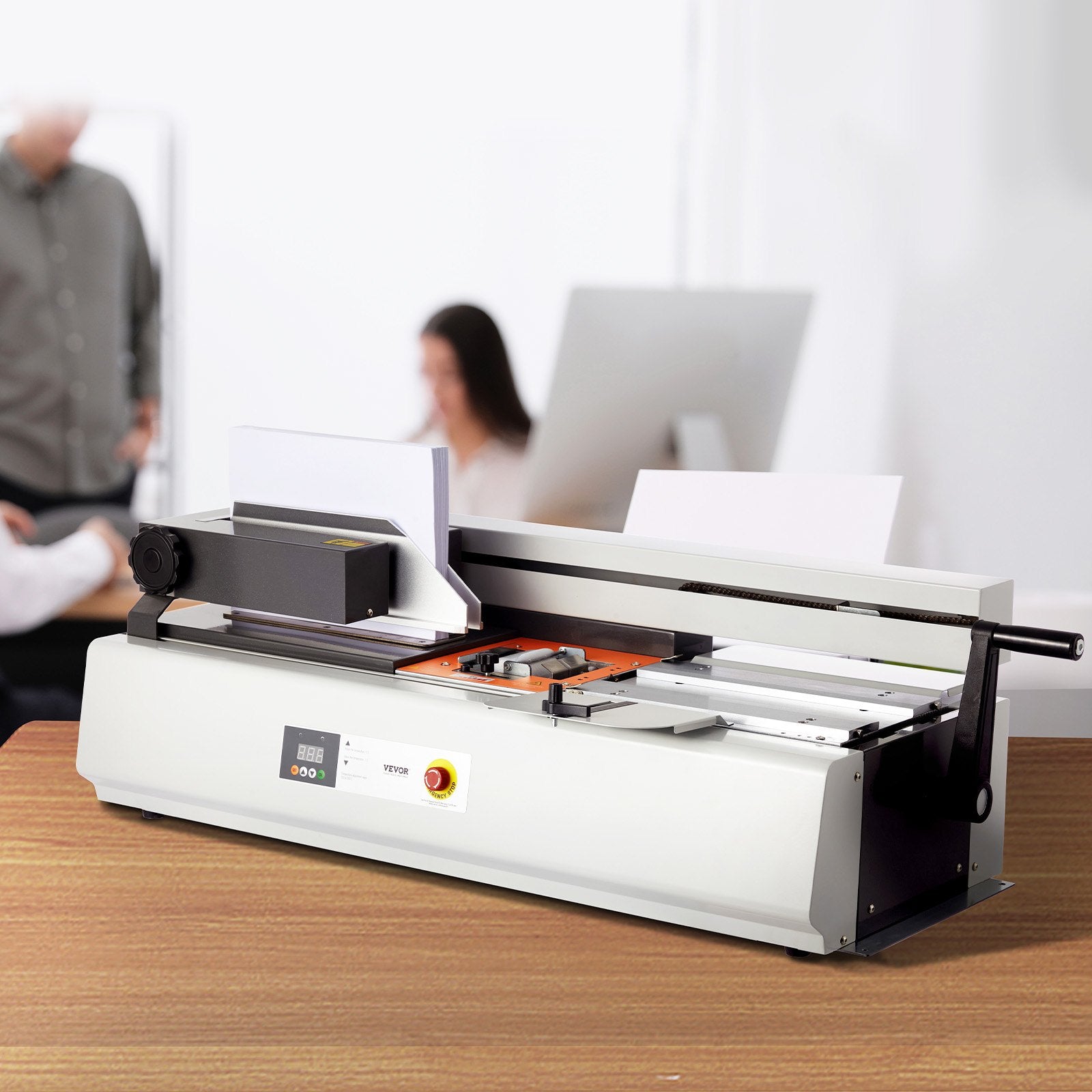 VEVOR Thermal Binding Machine, 400 Sheets Capacity Hot Glue Binding Machine, Thermal Book Binder 40mm Binding Thickness A3(Short Edge)/A4/A5 Document 8