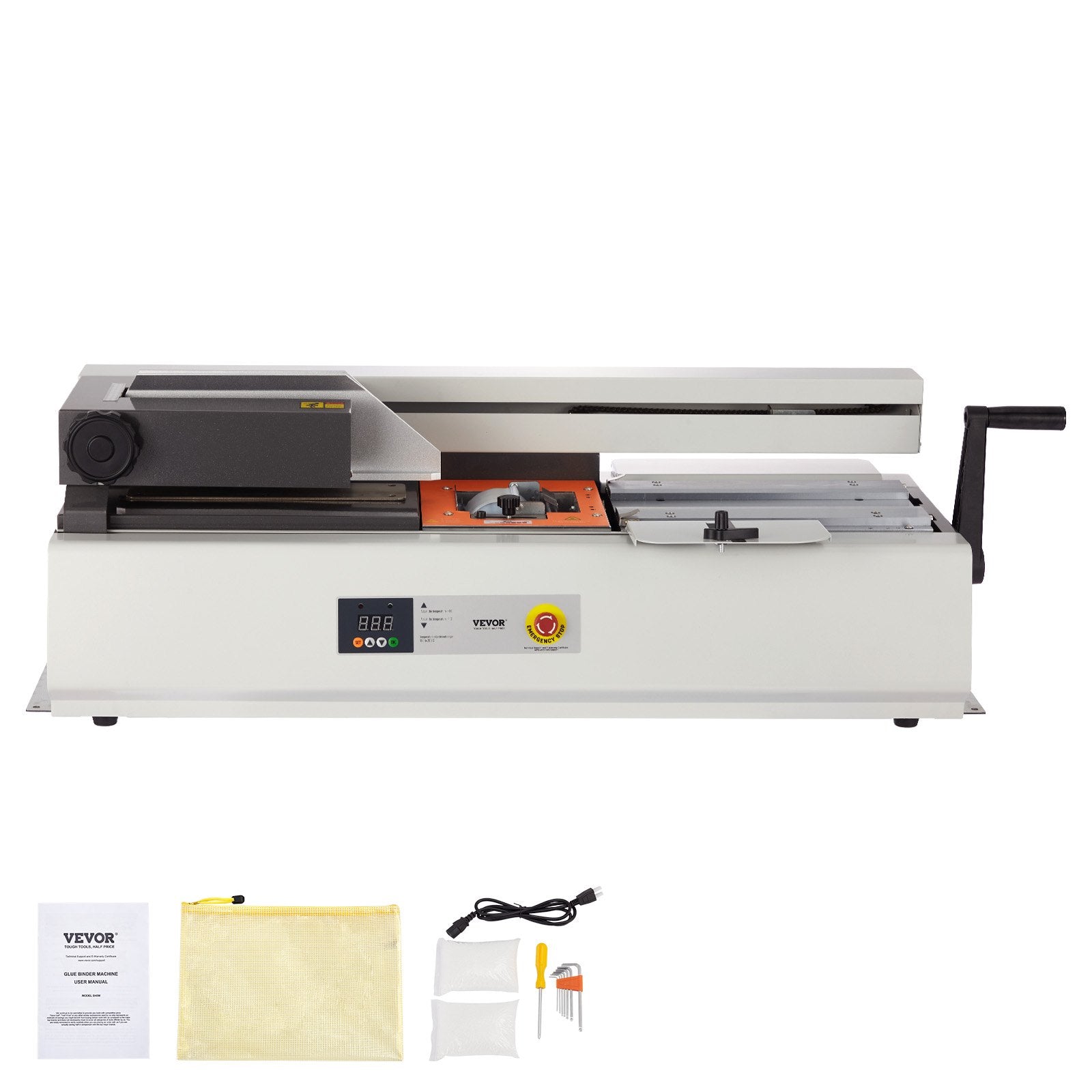 VEVOR Thermal Binding Machine, 400 Sheets Capacity Hot Glue Binding Machine, Thermal Book Binder 40mm Binding Thickness A3(Short Edge)/A4/A5 Document 9