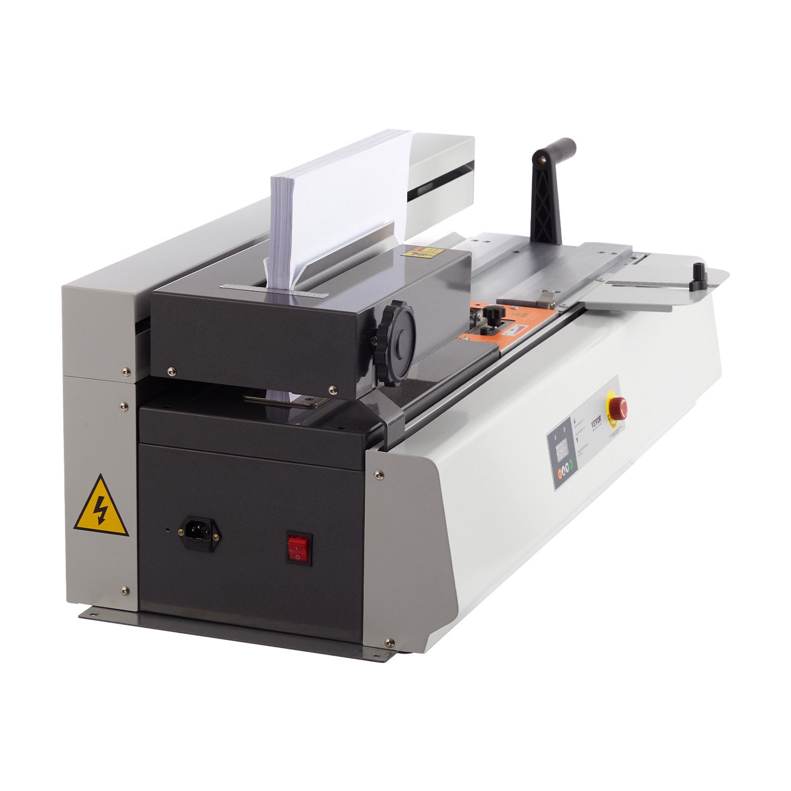 VEVOR Thermal Binding Machine, 400 Sheets Capacity Hot Glue Binding Machine, Thermal Book Binder 40mm Binding Thickness A3(Short Edge)/A4/A5 Document 10