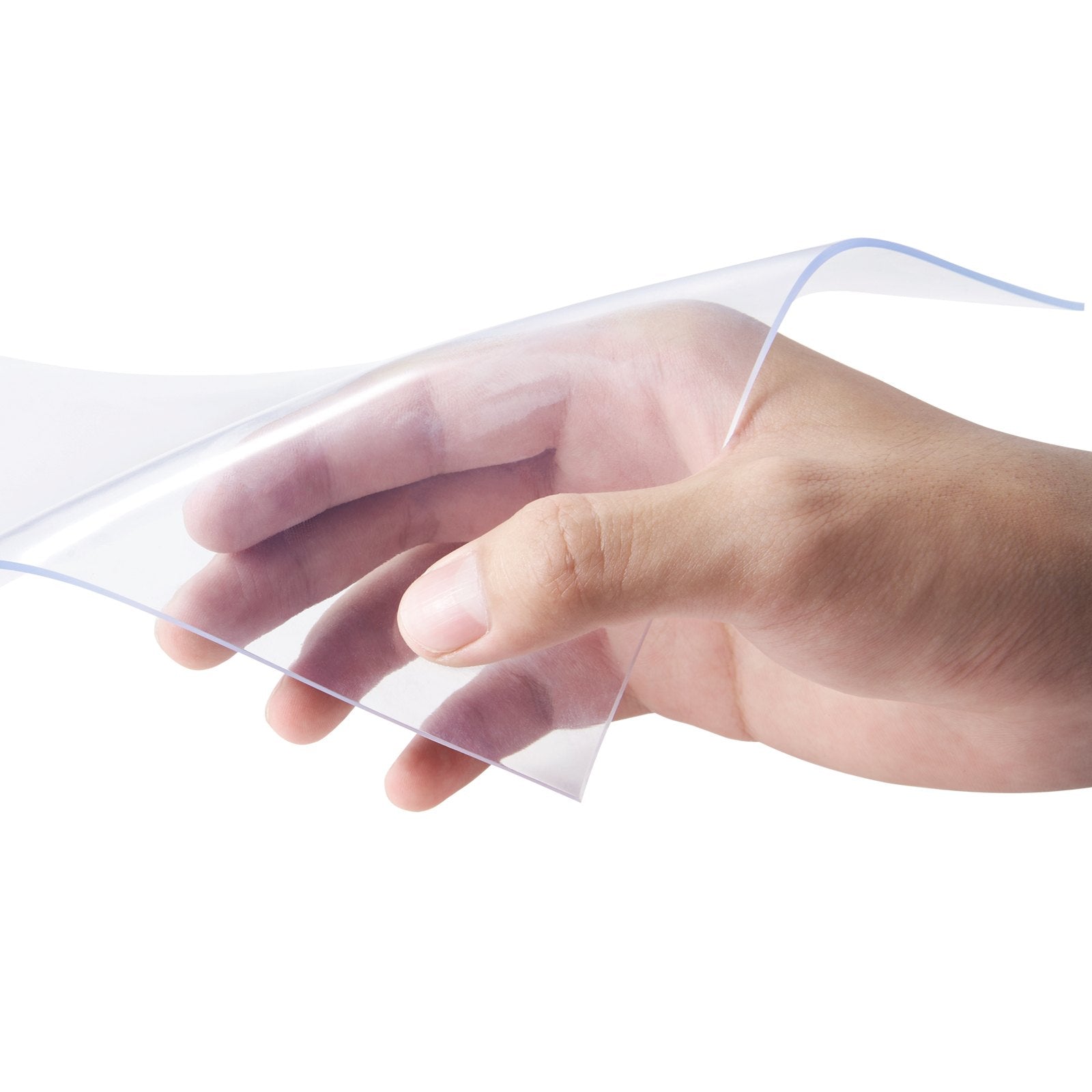 VEVOR Strip Curtain, 75' Length x 8" Width x 0.08" Thickness, Clear PVC Smooth Curtain Strip Door Bulk Roll, Plastic Door Strips for Doorways of Supermarket, Garage, Warehouse, Barn, Pet Animal House