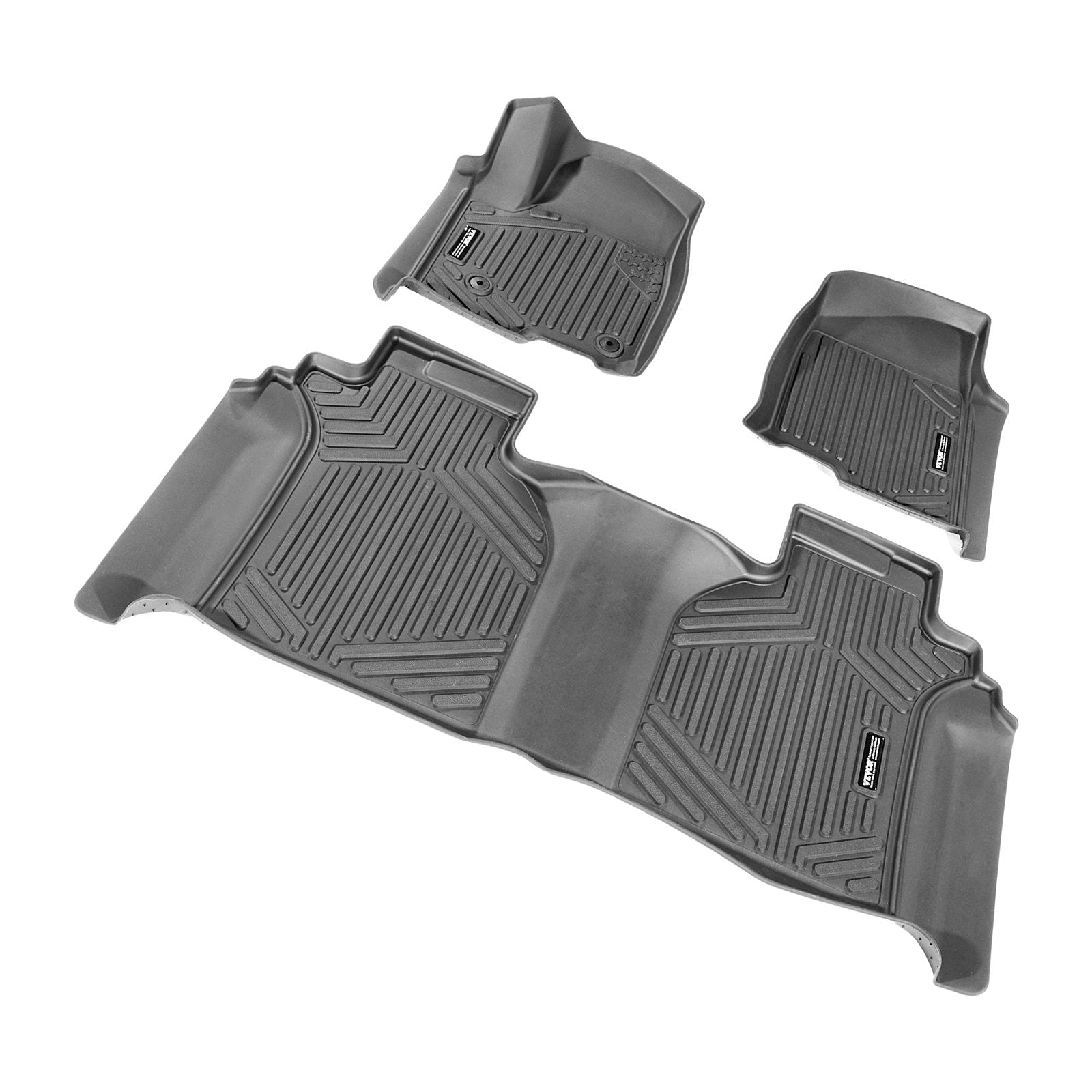 VEVOR Automotive Floor Mats Fits for Chevrolet Silverado/GMC Sierra 1500 3 pcs 9