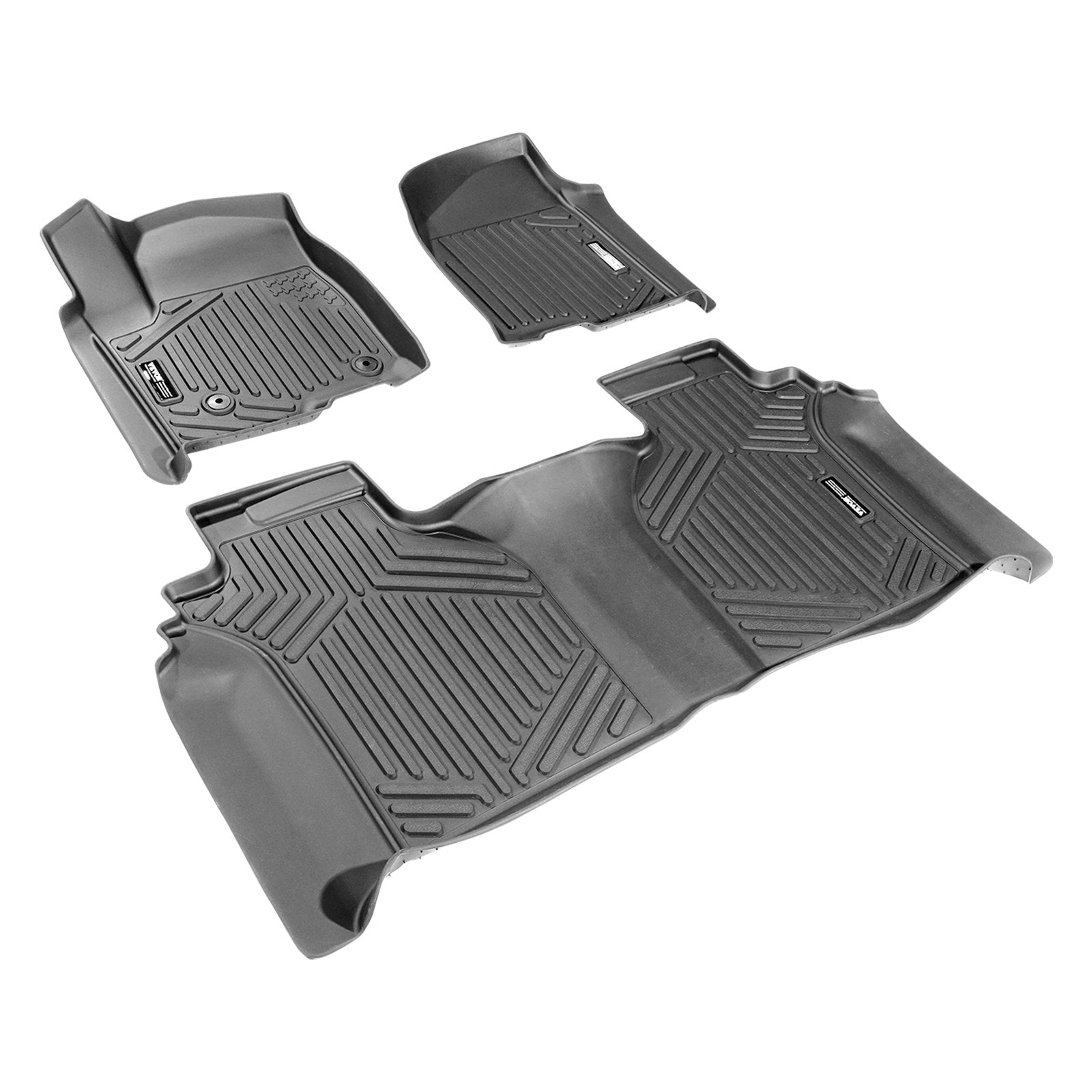 VEVOR Automotive Floor Mats Fits for Chevrolet Silverado/GMC Sierra 1500 3 pcs 10