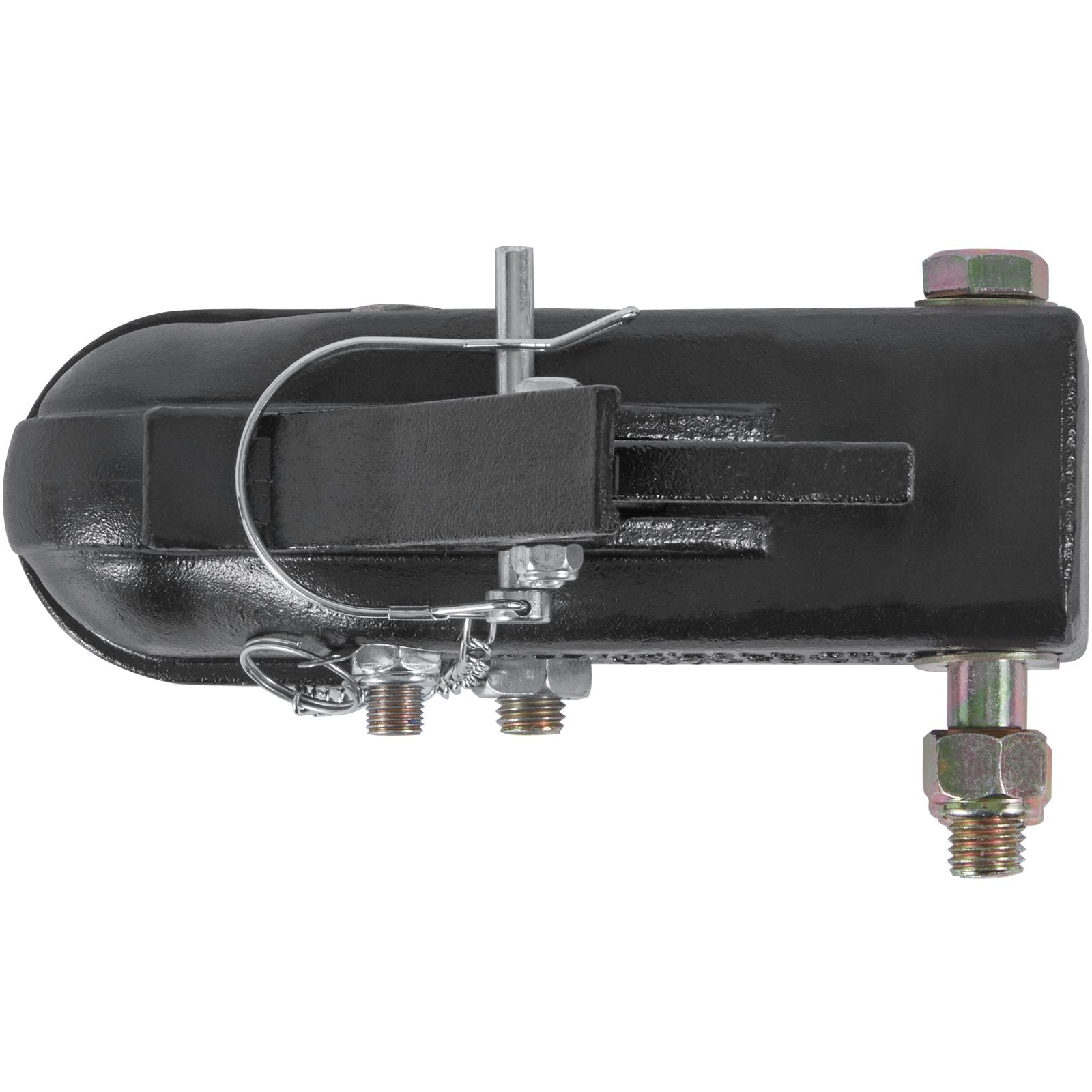 VEVOR Adjustable Trailer Coupler, 2-5/16" Hitch Ball, 15000 lbs Capacity, Heavy Duty Cast Channel-Mount Coupler with Hardware Kit, Ideal for Towing Station Wagons, Pickup Trucks, SUVs, Black Coating 11
