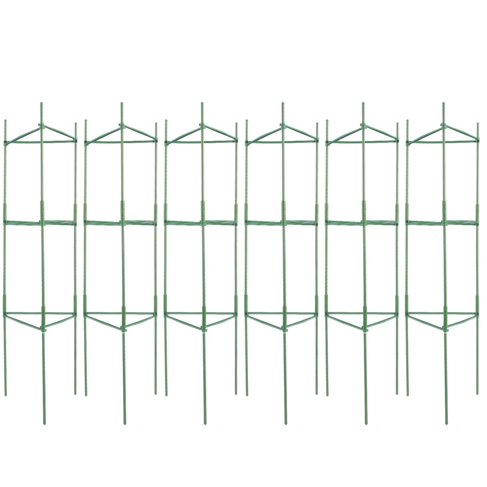 VEVOR 6 Packs Tomato Cages for Garden, 1230 mm Tomato Trellis Plant Stakes Support, Stackable Tall Plant Support Cage, for Raised Garden Bed, Vegetables Flowers and Climbing Plants 11