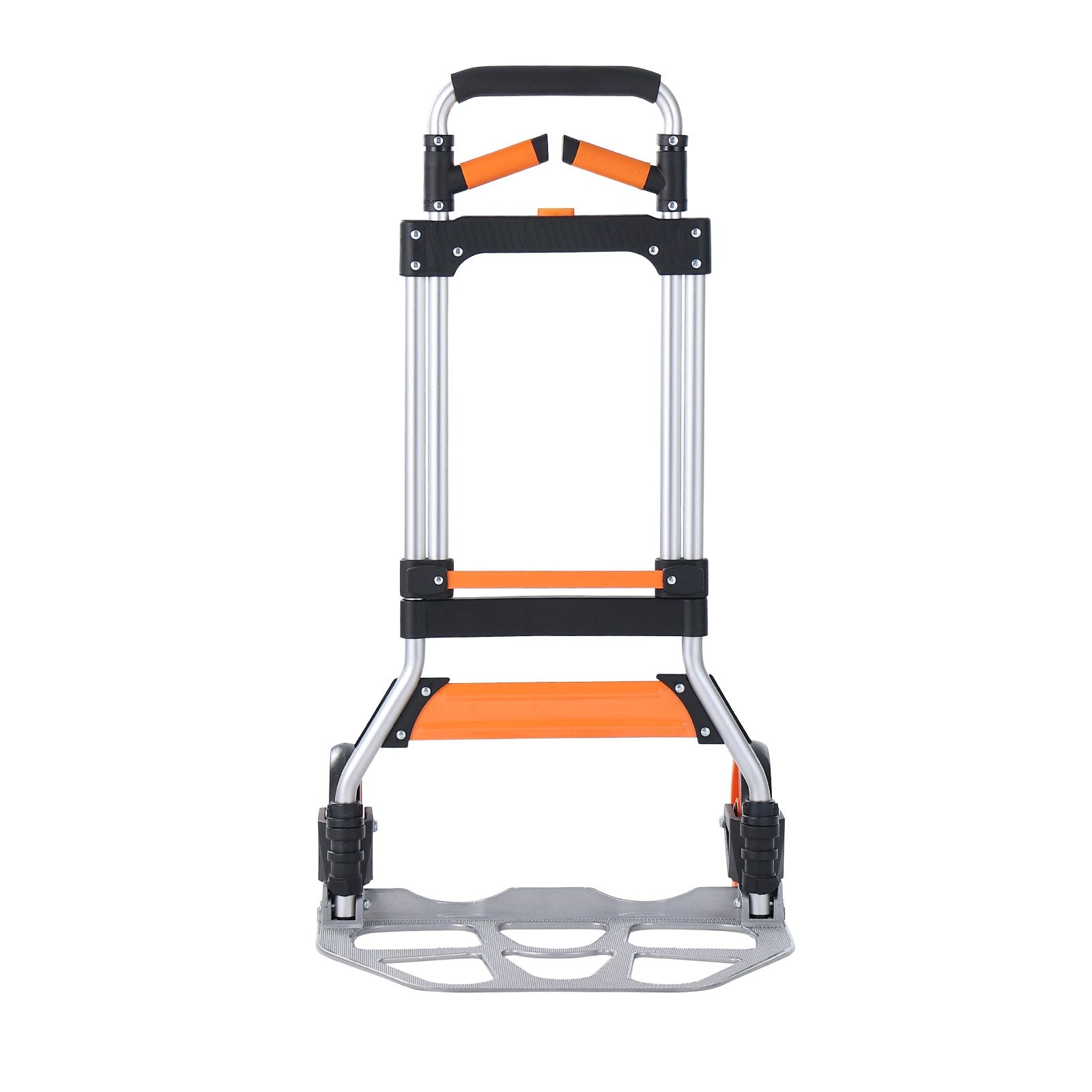 VEVOR Folding Hand Truck, 140 kg Load Capacity, Aluminum Portable Cart, Convertible Hand Truck and Dolly with Telescoping Handle and PP+TPR Wheels, Ultra Lightweight Super Strong for Moving Warehouse 10