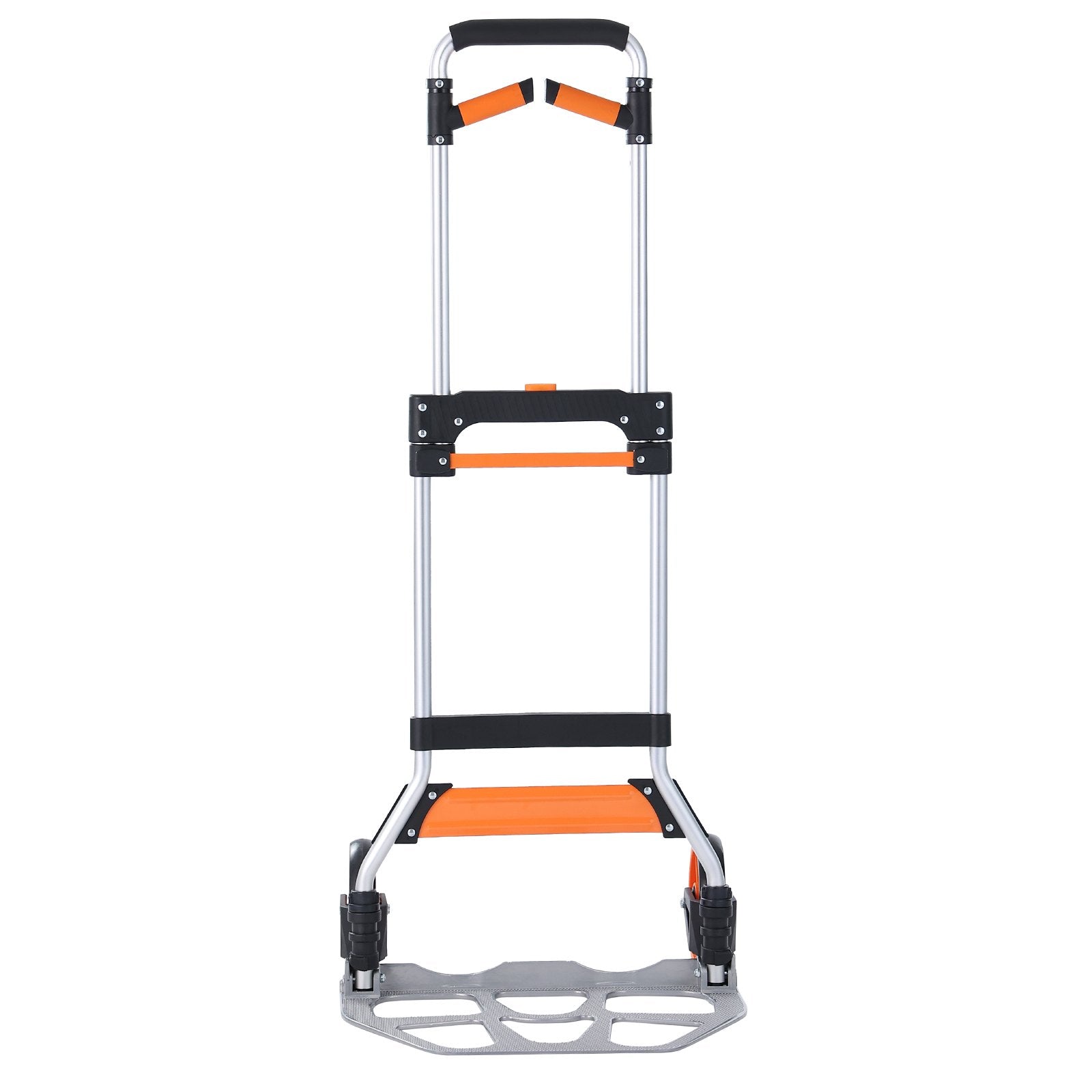 VEVOR Folding Hand Truck, 140 kg Load Capacity, Aluminum Portable Cart, Convertible Hand Truck and Dolly with Telescoping Handle and PP+TPR Wheels, Ultra Lightweight Super Strong for Moving Warehouse 11