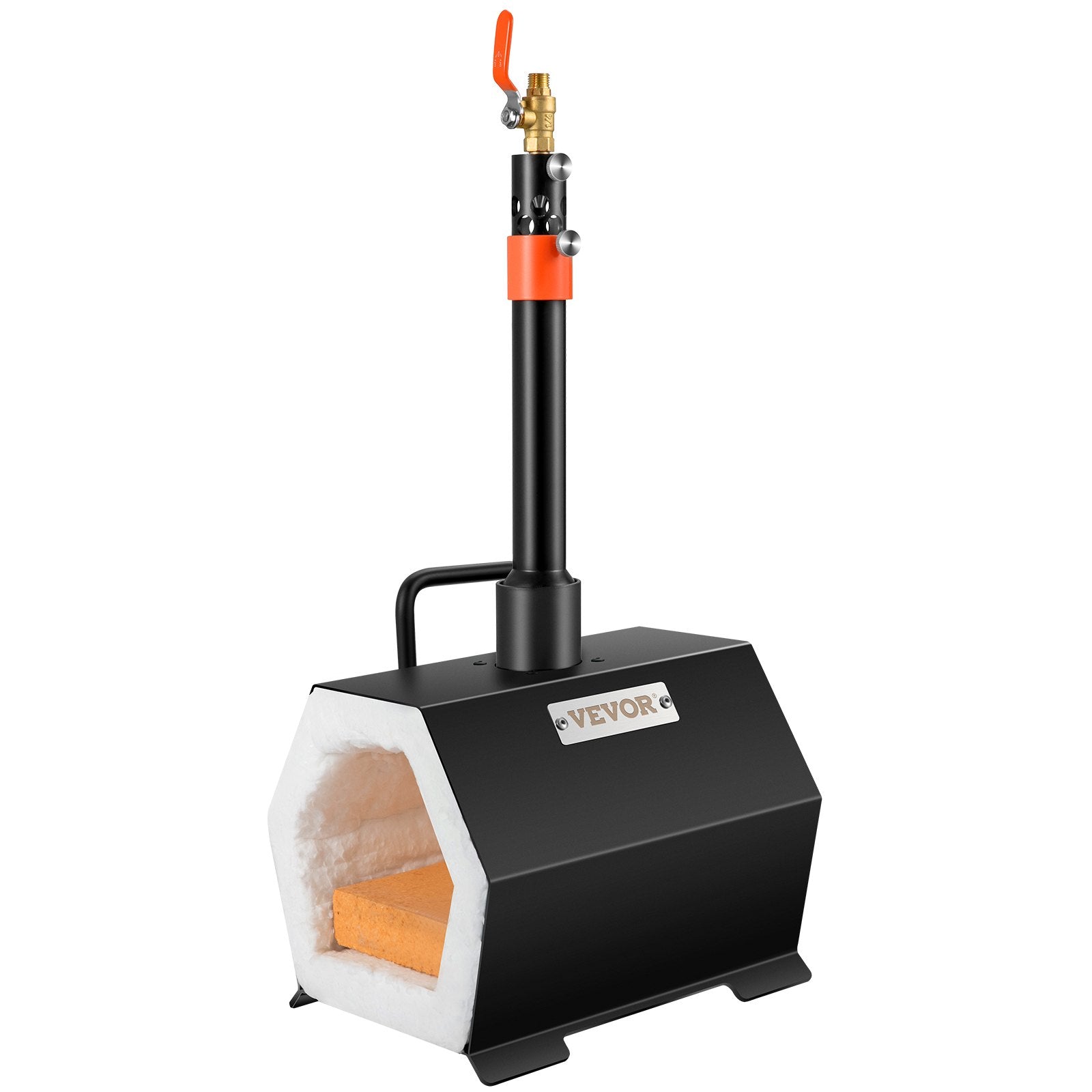 VEVOR Propane Forge Portable, Single Burner Tool and Knife Making, Large Capacity Blacksmith Farrier Forges, Mini Furnace Blacksmithing, Gas Forging Tools and Equipment, Complete Kit 9