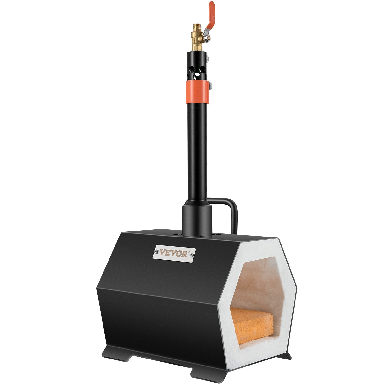 VEVOR Propane Forge Portable, Single Burner Tool and Knife Making, Large Capacity Blacksmith Farrier Forges, Mini Furnace Blacksmithing, Gas Forging Tools and Equipment, Complete Kit 10