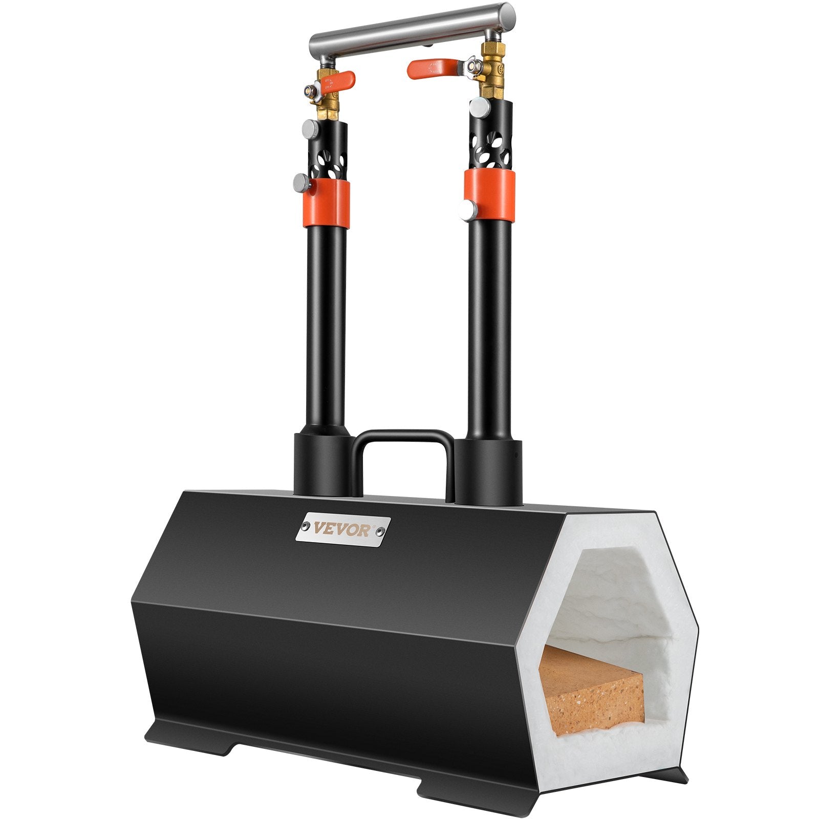 VEVOR Propane Forge Portable, Double Burner Tool and Knife Making, Large Capacity Blacksmith Farrier Forges, Mini Furnace Blacksmithing, Gas Forging Tools and Equipment, Complete Kit 9