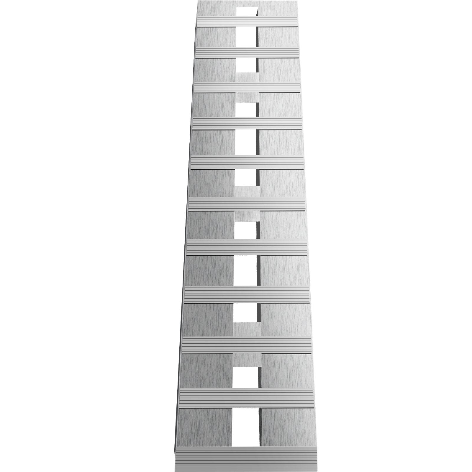 VEVOR 60' X 12' X 2.5'Aluminum Trailer Ramps 6000LBS Total Beavertail Hook End 1 Pair 2 Ramps 10