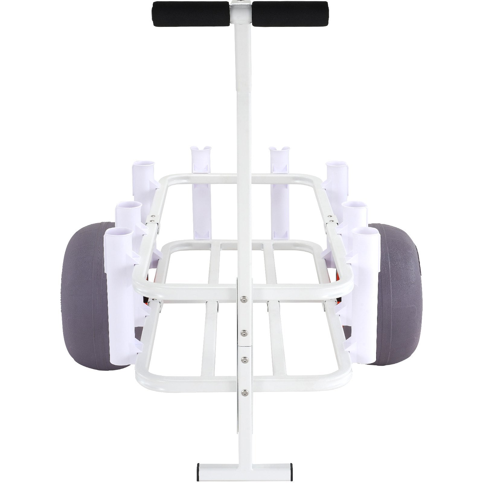 VEVOR Beach Fishing Cart, 136 kg Load Capacity, Fish and Marine Cart with Two 330 mm Big Wheels PU Balloon Tires for Sand, Heavy-Duty Aluminum Pier Wagon Trolley with 8 Rod Holders for Fishing, Picnic 9