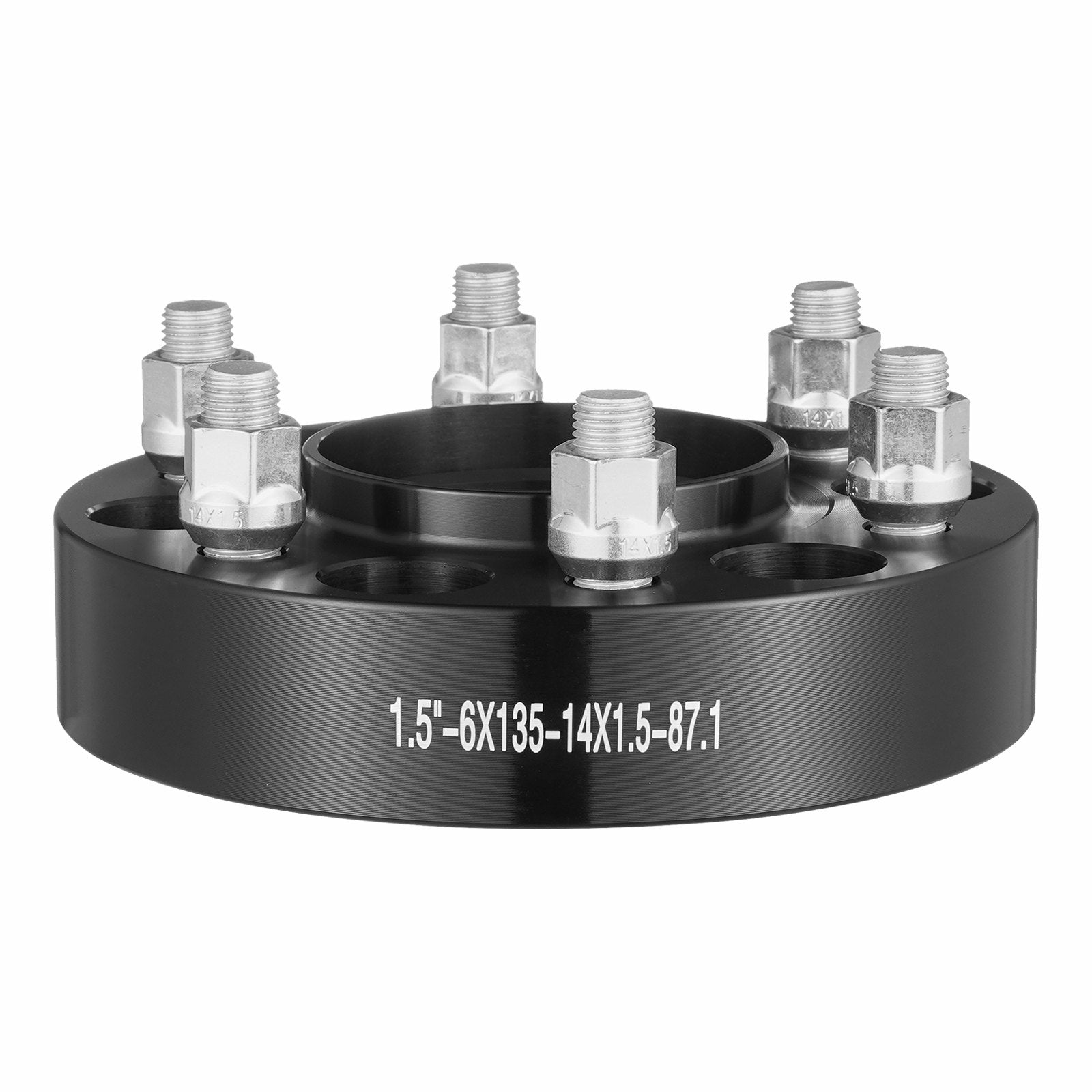 VEVOR 1.5" 6"x5.3" Wheel Spacers Wheel Adapters 6 Lug Forged Spacer 4 PCS Black 7