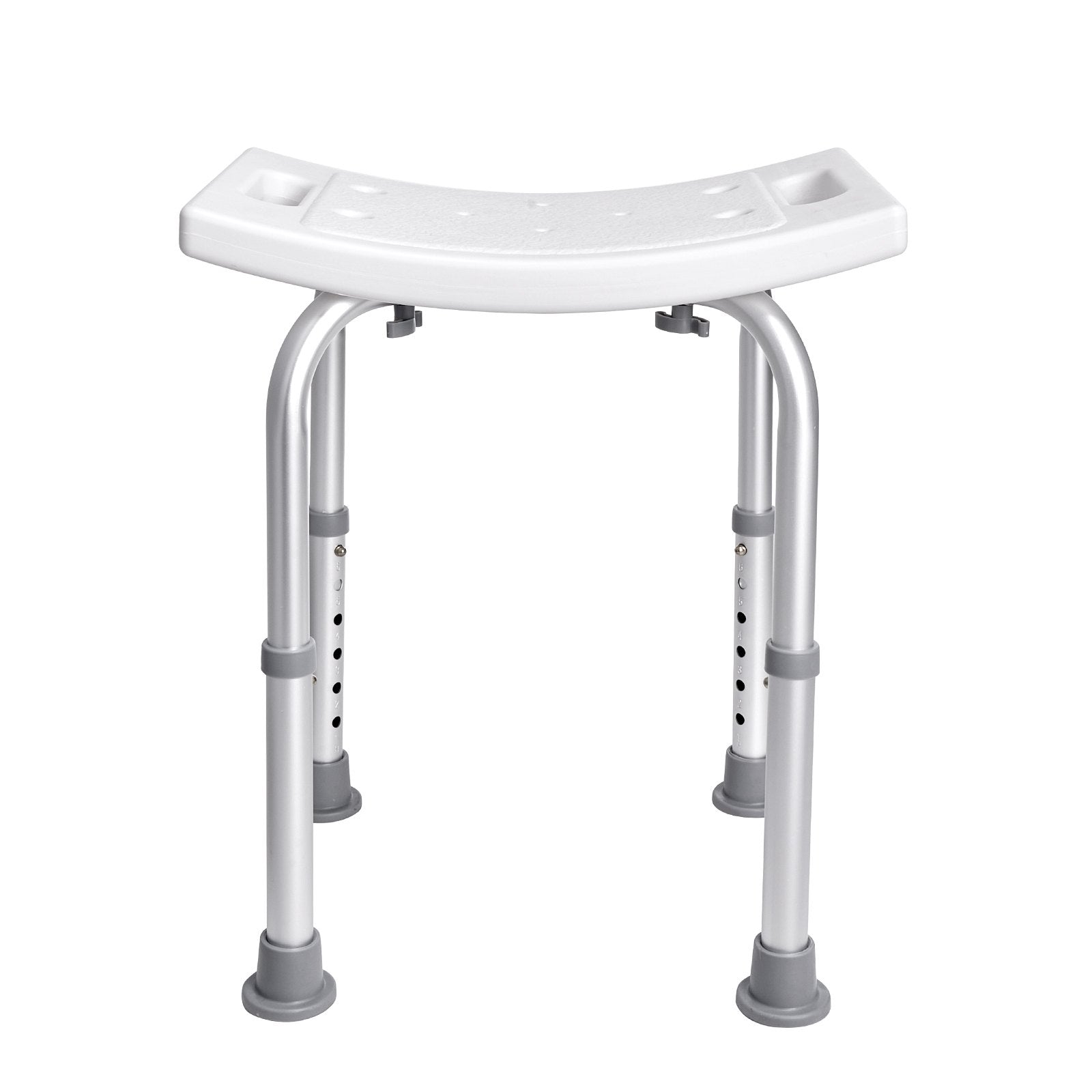 VEVOR Shower Chair, Adjustable Height Shower Stool with Built-in Handles, Shower Seat for Inside Shower or Tub, Non-Slip Bench Bathtub Stool Seat for Elderly Disabled Handicap, 158.8 kg Capacity 10