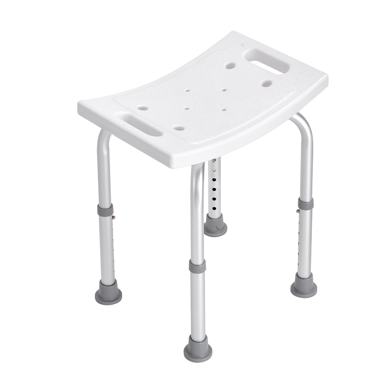 VEVOR Shower Chair, Adjustable Height Shower Stool with Built-in Handles, Shower Seat for Inside Shower or Tub, Non-Slip Bench Bathtub Stool Seat for Elderly Disabled Handicap, 158.8 kg Capacity 11