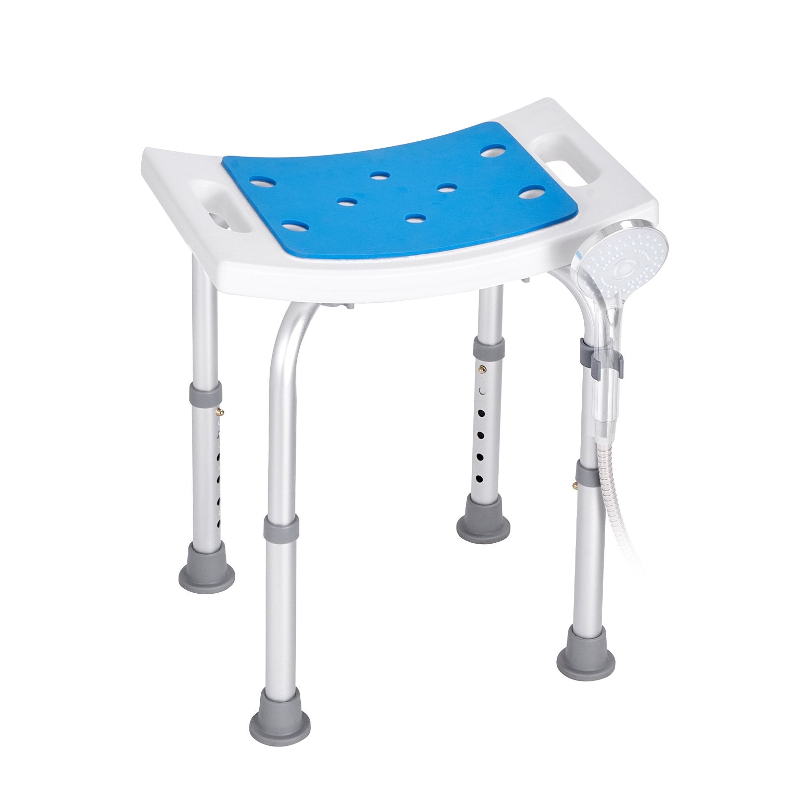 VEVOR Shower Chair, Adjustable Height Shower Stool, Shower Seat for Inside Shower or Tub, Non-Slip Bench Bathtub Stool Seat for Elderly Disabled Handicap, 158.8 kg Capacity 11
