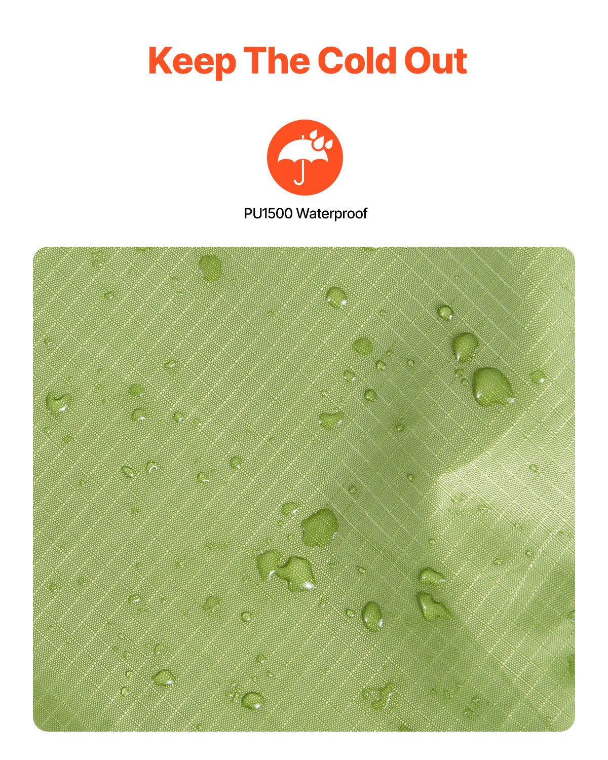 VEVOR Camping Blanket 2 m x 1.5 m Wearable Warm Stadium Blanket Army Green 3