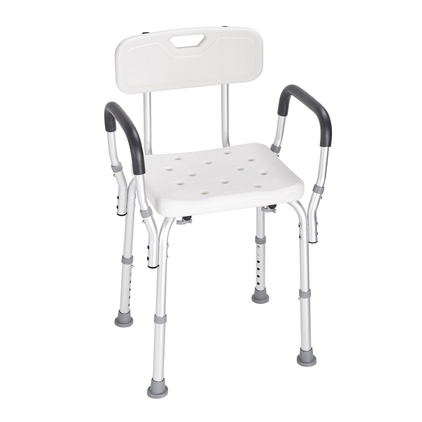 VEVOR Shower Chair, Shower Seat with Back, Adjustable Height Shower Stool, Shower Chair for Inside Shower Bathtub, Non-slip Bathroom Bench Bath Chair for Elderly Disabled Handicap, 158.8 kg Capacity 11