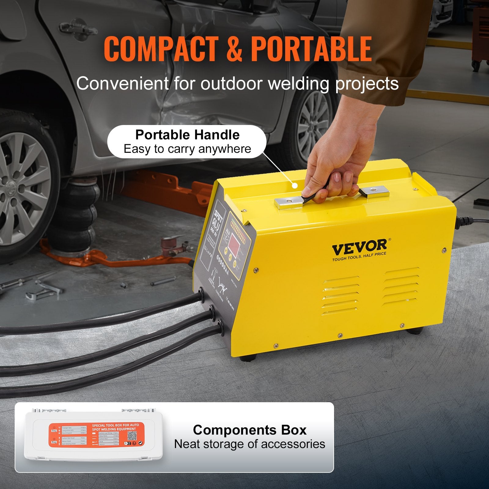 VEVOR Spot Welder Dent Puller 300W Stud Welder Dent Repair for Aluminum Car Body 5
