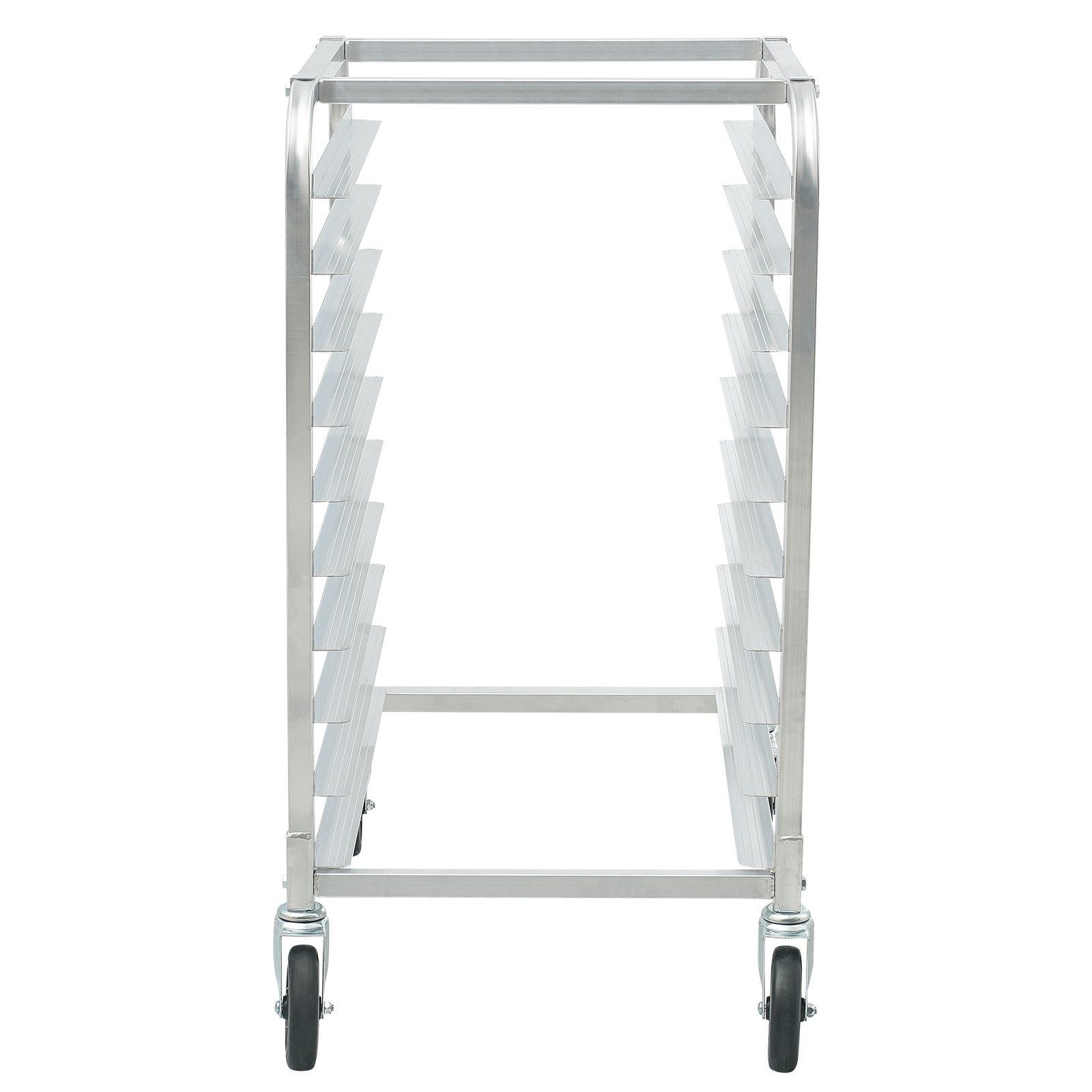 VEVOR Bun Pan Rack, 10-Tier Commercial Bakery Racks with Brake Wheels, Aluminum Racking Trolley Storage for Half & Full Sheet, Speed Rack For Kitchen Home, Bread Baking Equipment, 660x515x985 mm 10