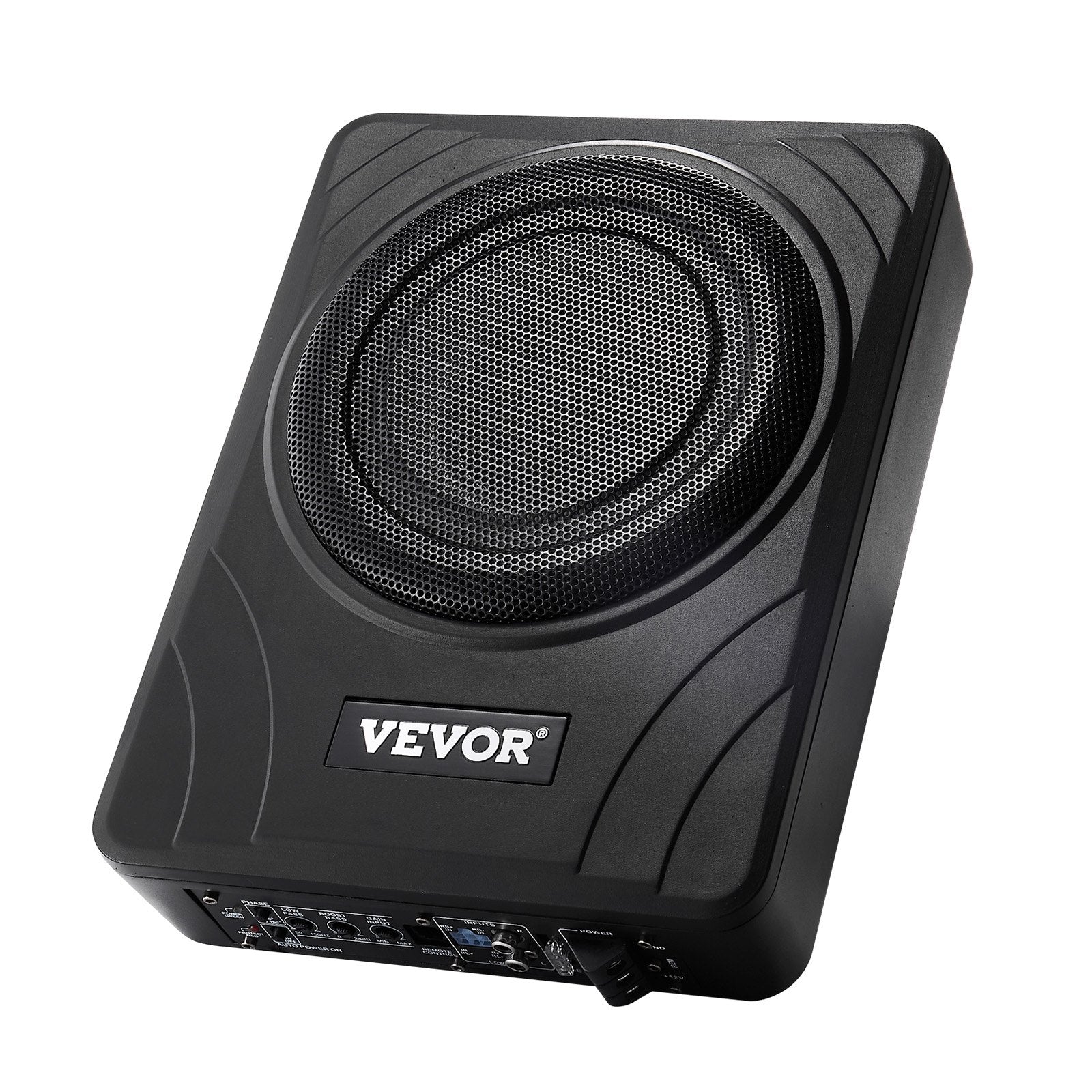 VEVOR 8" 300W Under Seat Car Subwoofer Slim Powered Car/Truck Subwoofer System 8