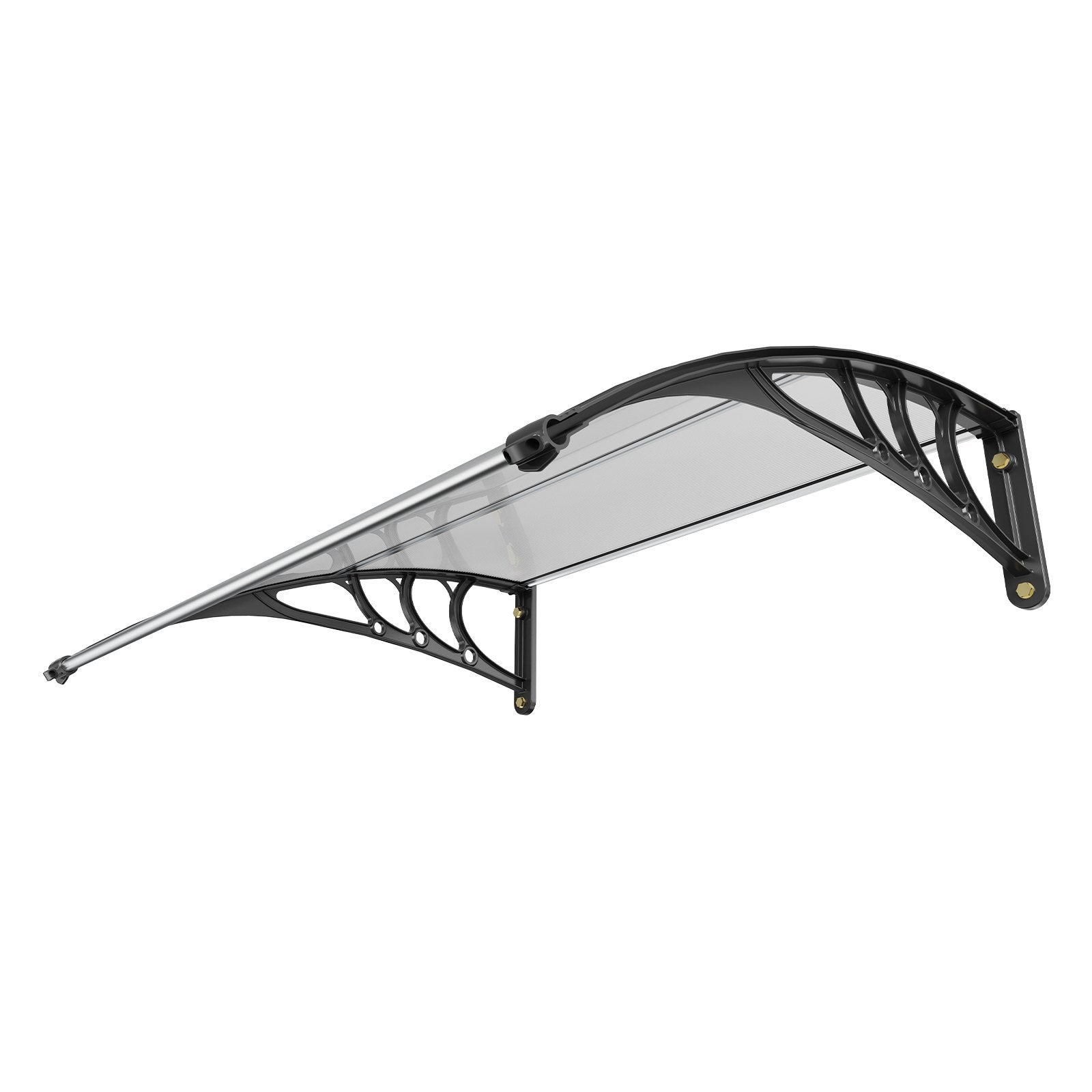 VEVOR Window Door Awning Canopy 40" x 40", UPF 50+ Polycarbonate Entry Door Outdoor Window Awning Exterior, Front Door Overhang Awning for Sun Shutter, UV, Rain, Snow Protection, Hollow Sheet 9
