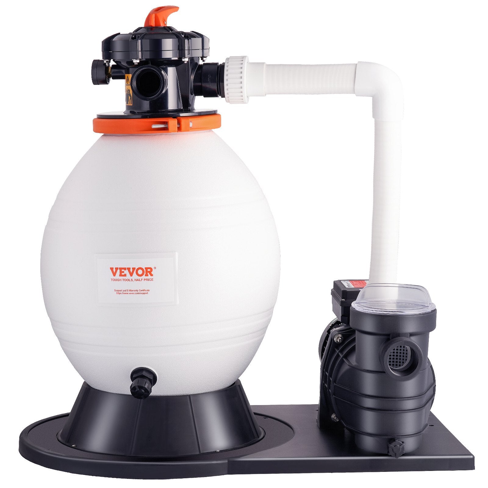 VEVOR Sand Filter Above Ground with 850W Pool Pump 18,000 L/H Flow 6-Way Valve 8