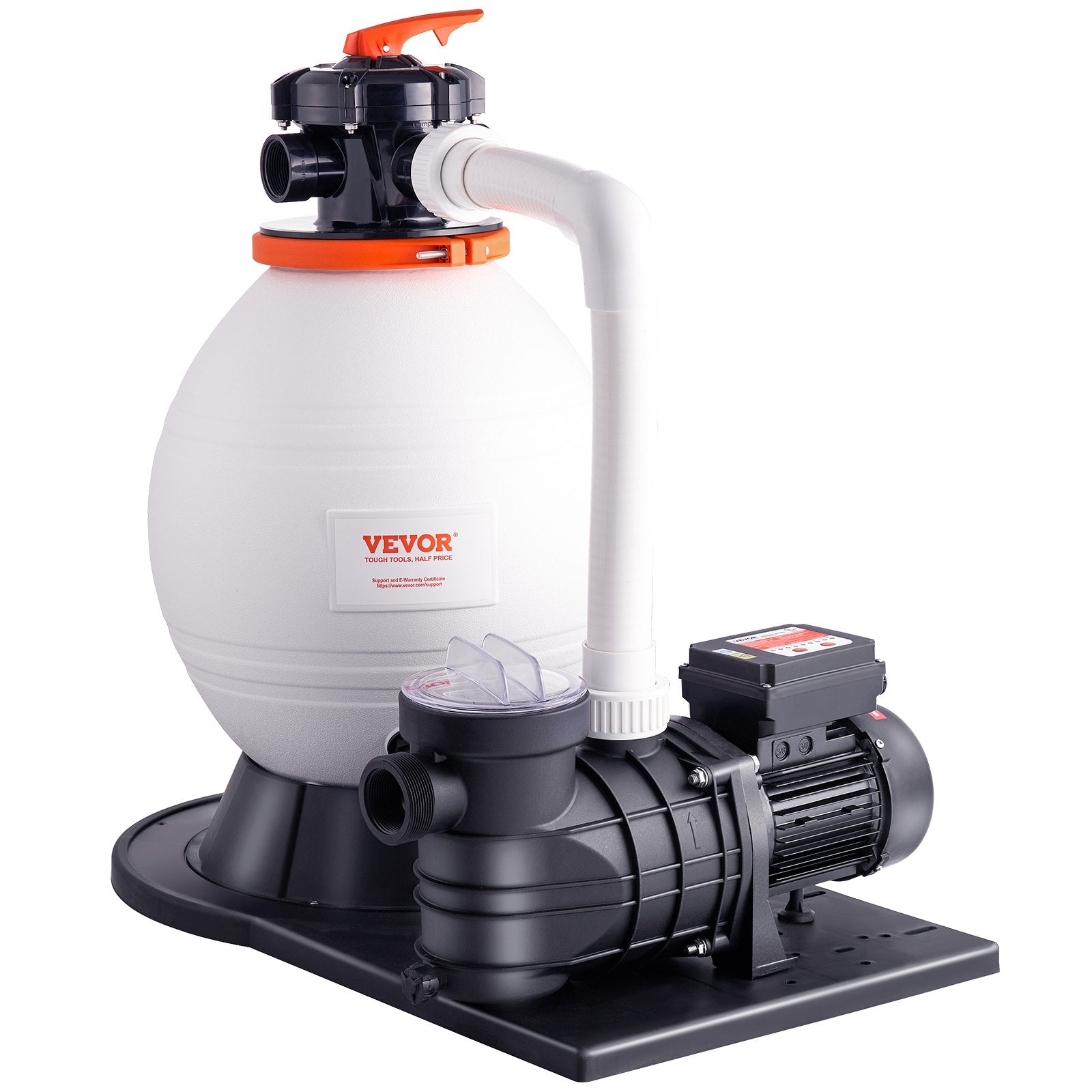 VEVOR Sand Filter Above Ground with 850W Pool Pump 18,000 L/H Flow 6-Way Valve 11