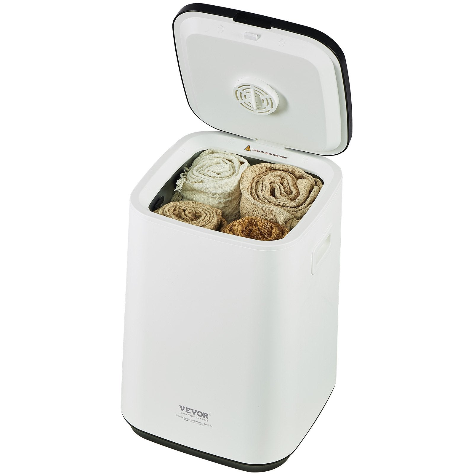 VEVOR 20L Large Towel Warmer Bucket with LED Screen U-shaped Light & Timer White 9