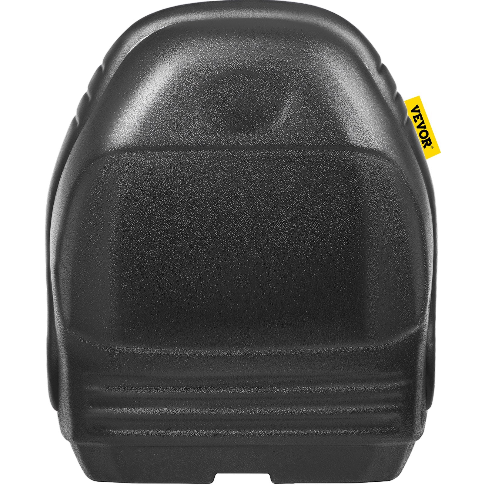 VEVOR Universal Lawn Tractor Seat Replacement, Compact High Back Mower Seat, Black Vinyl Forklift Seat, Central Drain Hole Skid Steer Seat with Mounting Bolt Patterns of 8" x 11.5" & 11.25" x 11.5" 7
