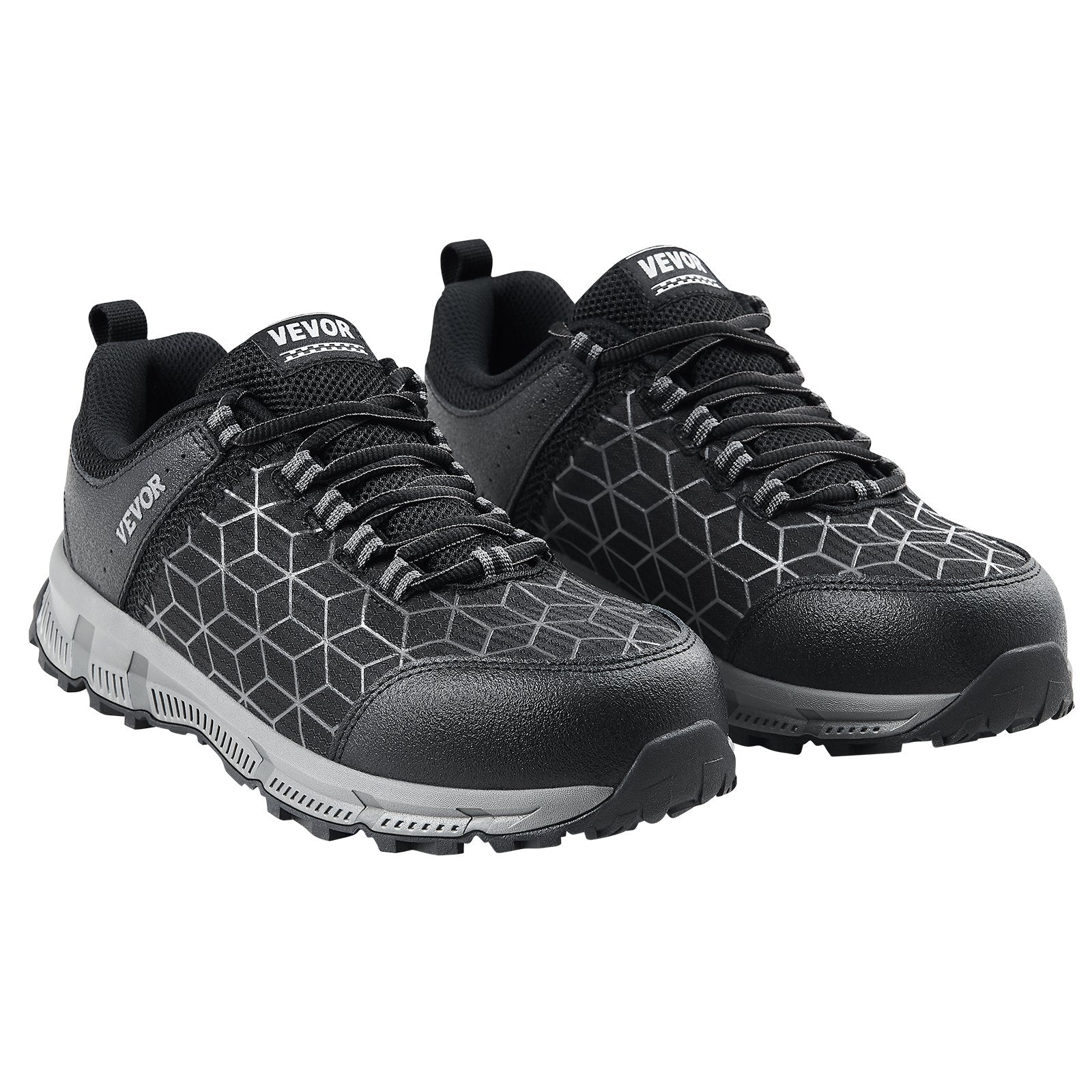 VEVOR Steel Toe Shoes for Men US Size 11 Wide Athletic Work Shoe Sneakers Black 9