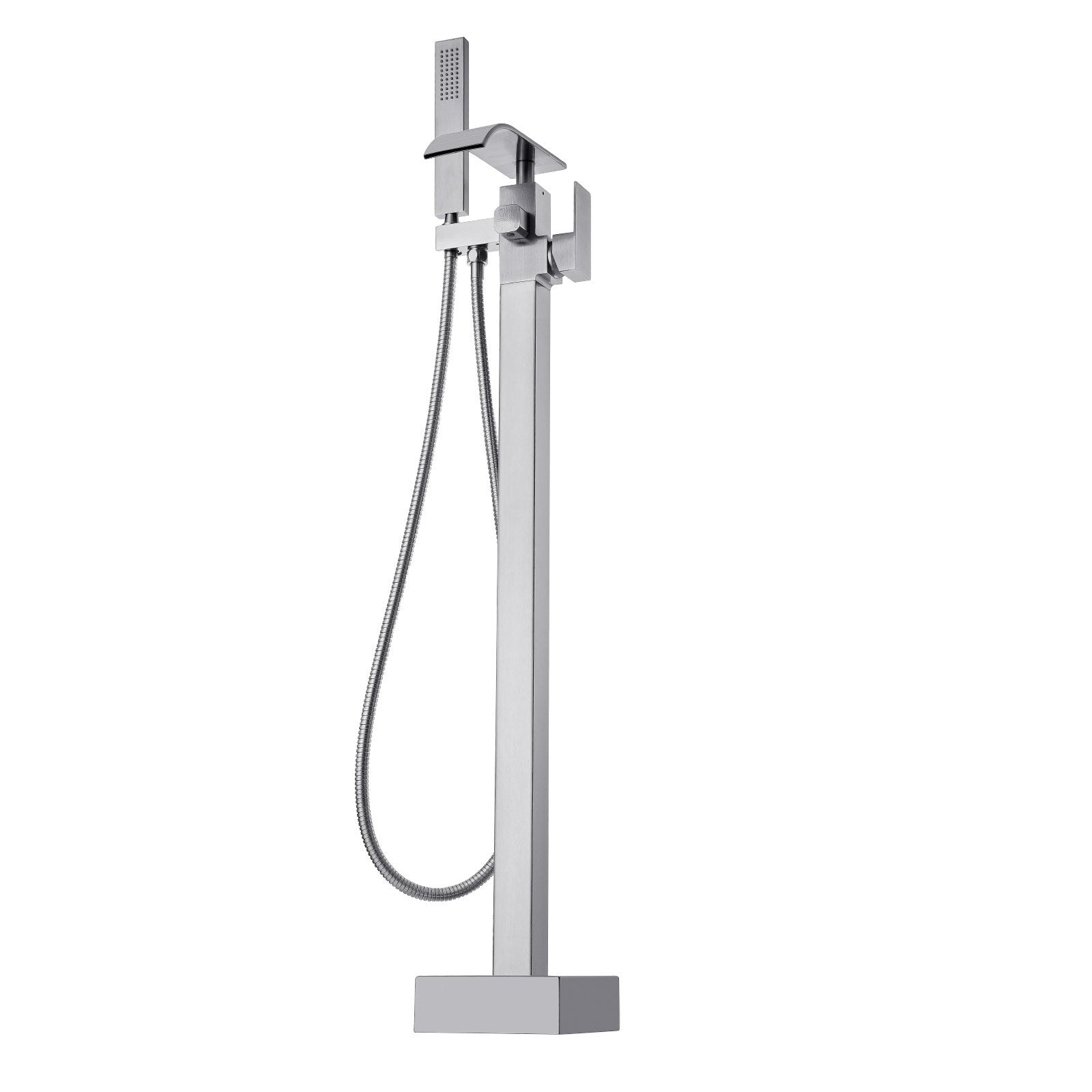 VEVOR Freestanding Bathtub Faucet, Floor Mount, Freestanding Tub Filler, Shower Mixer Taps, Two Water Modes, Swivel Spout, for Bathing & Showering Pet Bathing Cleaning Drains Toilet Flushing 10