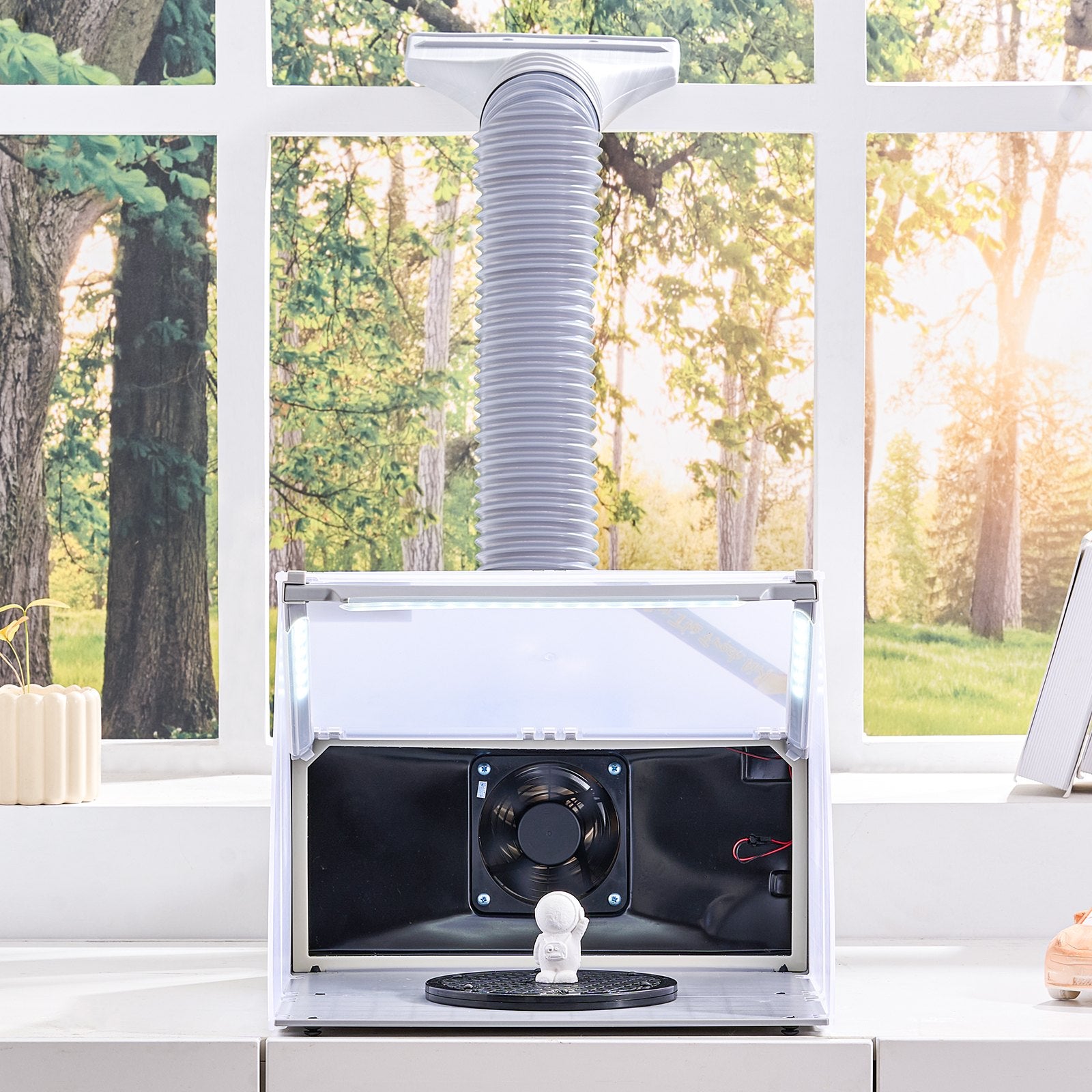 VEVOR Airbrush Spray Booth Portable Hobby Airbrush Paint Spray Booth for Models 8