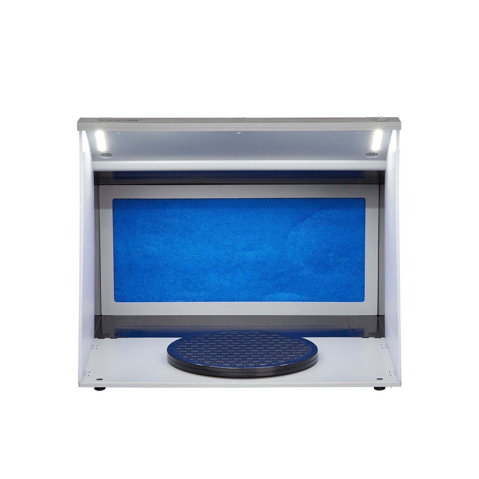 VEVOR Airbrush Spray Booth, Portable Hobby Airbrush Paint Spray Booth Kit with 4 LED Light, Powerful Dual Exhaust Fans, Turntable and 6 ft Extension Hose, for Painting Models, Arts, Crafts, Cakes